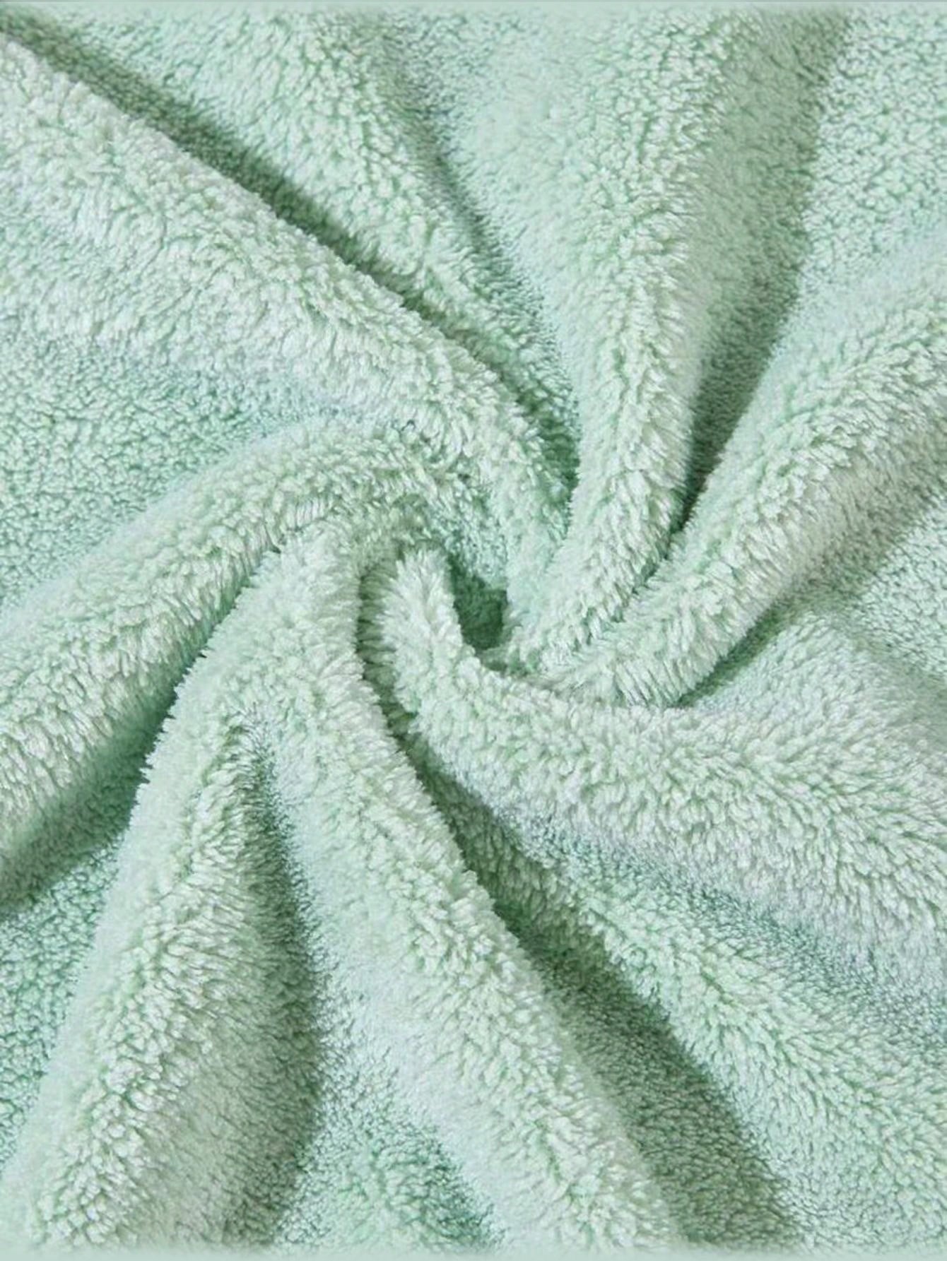 2pcs/Set Baby Animal Swaddle Blanket, Bath Towel, Bathrobe Made Of Polyester Fiber, Strong Water Absorption, Quick Drying, Baby Bathroom Accessories