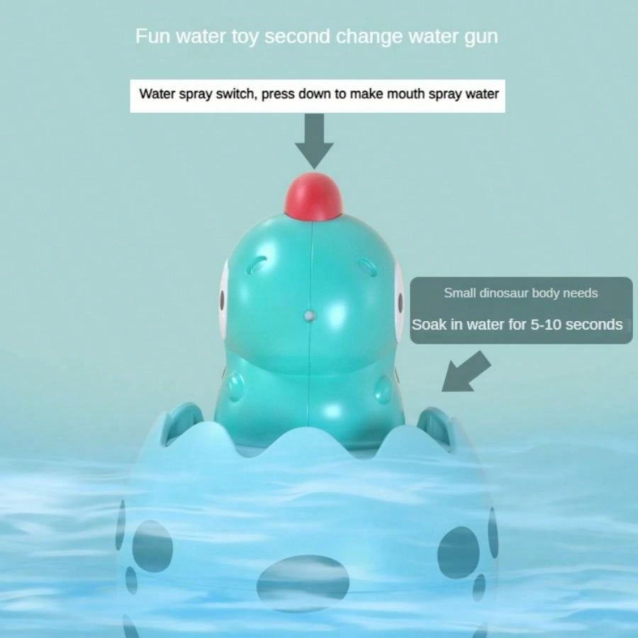 Spray Water Dinosaur Egg & Little Chicken Cartoon Toy For Bath, Bathroom Shower, Beach, Outdoor & Indoor Play