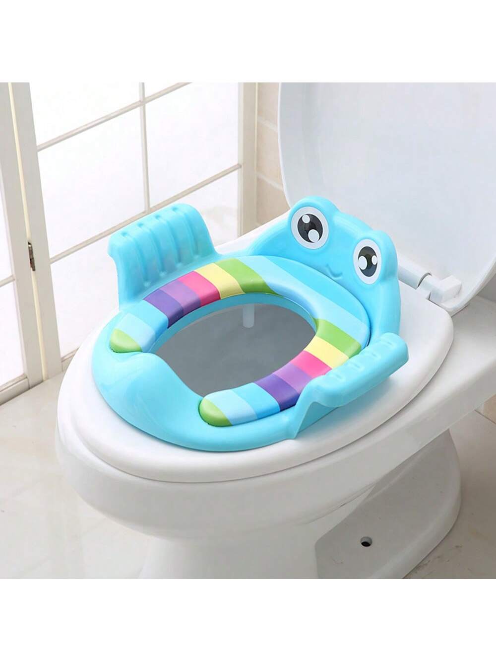 Children's Toilet Seat With Adjustable Buckle To Fix On Home Toilet, Potty Training Seat Cover For Boys And Girls, Infant Toddler Bathroom Wc Soft Cushion Pads
