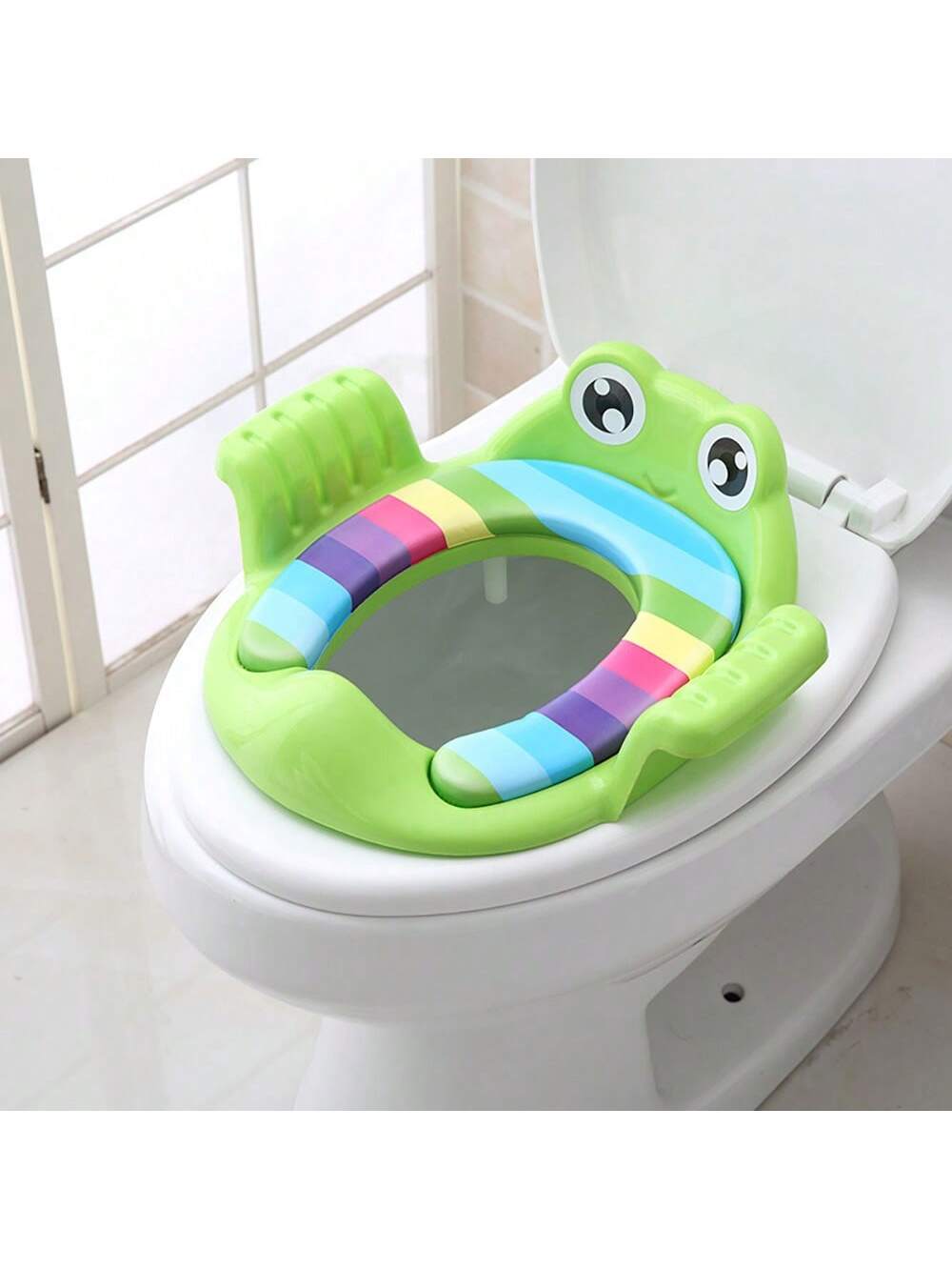 Children's Toilet Seat With Adjustable Buckle To Fix On Home Toilet, Potty Training Seat Cover For Boys And Girls, Infant Toddler Bathroom Wc Soft Cushion Pads