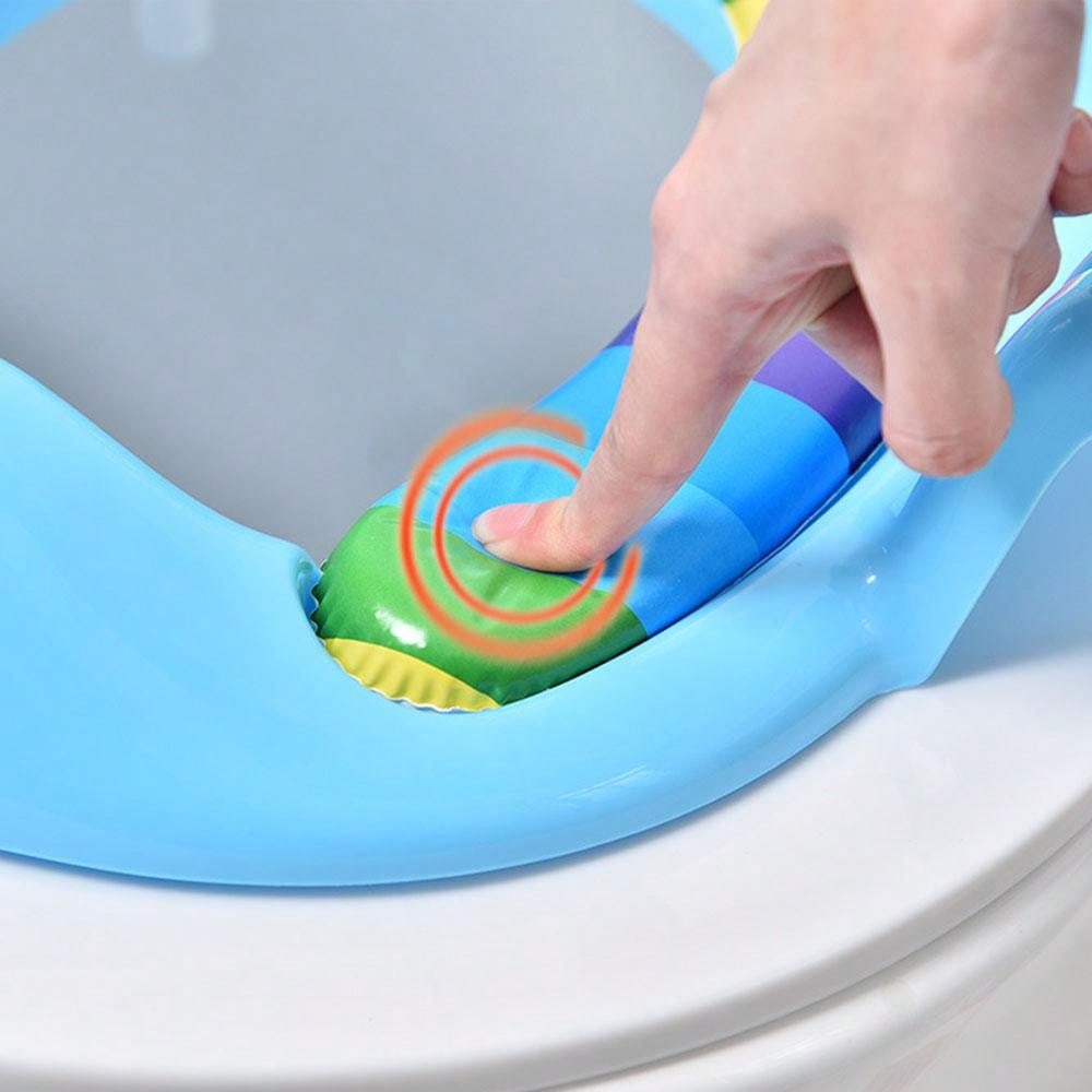 Children's Toilet Seat With Adjustable Buckle To Fix On Home Toilet, Potty Training Seat Cover For Boys And Girls, Infant Toddler Bathroom Wc Soft Cushion Pads