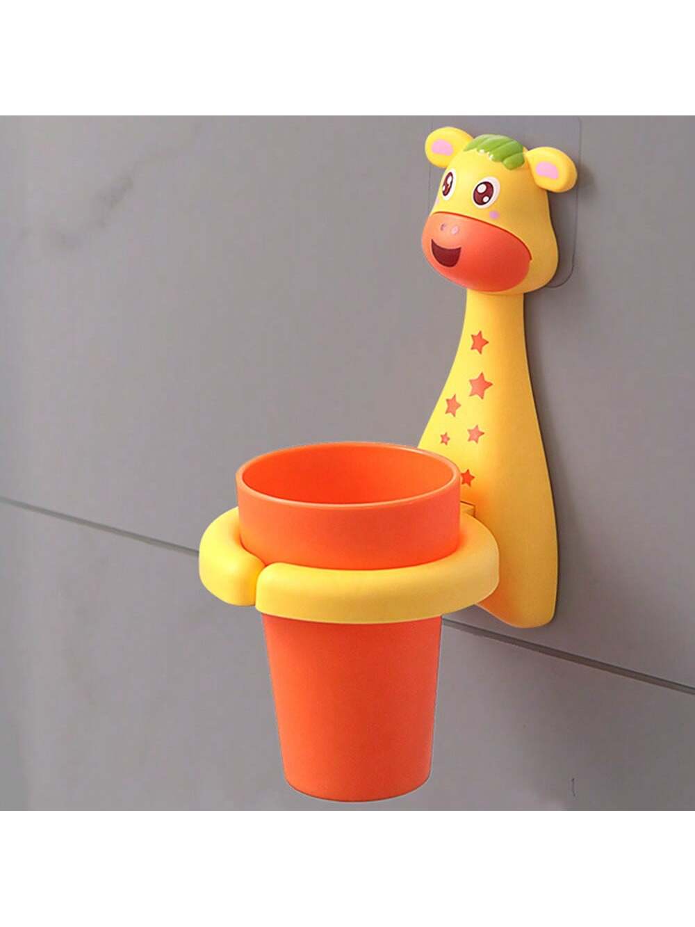 Punch-Free Wall-Mounted Toothbrush Holder Set, Including Cartoon Mouthwash Cup And Children's Toothbrush Cup, For Baby Boys And Girls