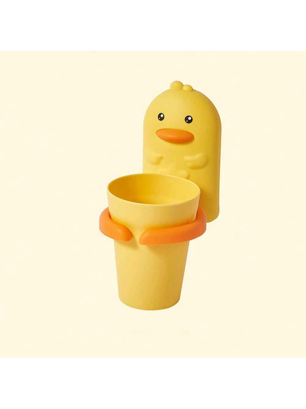 Punch-Free Wall-Mounted Toothbrush Holder Set, Including Cartoon Mouthwash Cup And Children's Toothbrush Cup, For Baby Boys And Girls