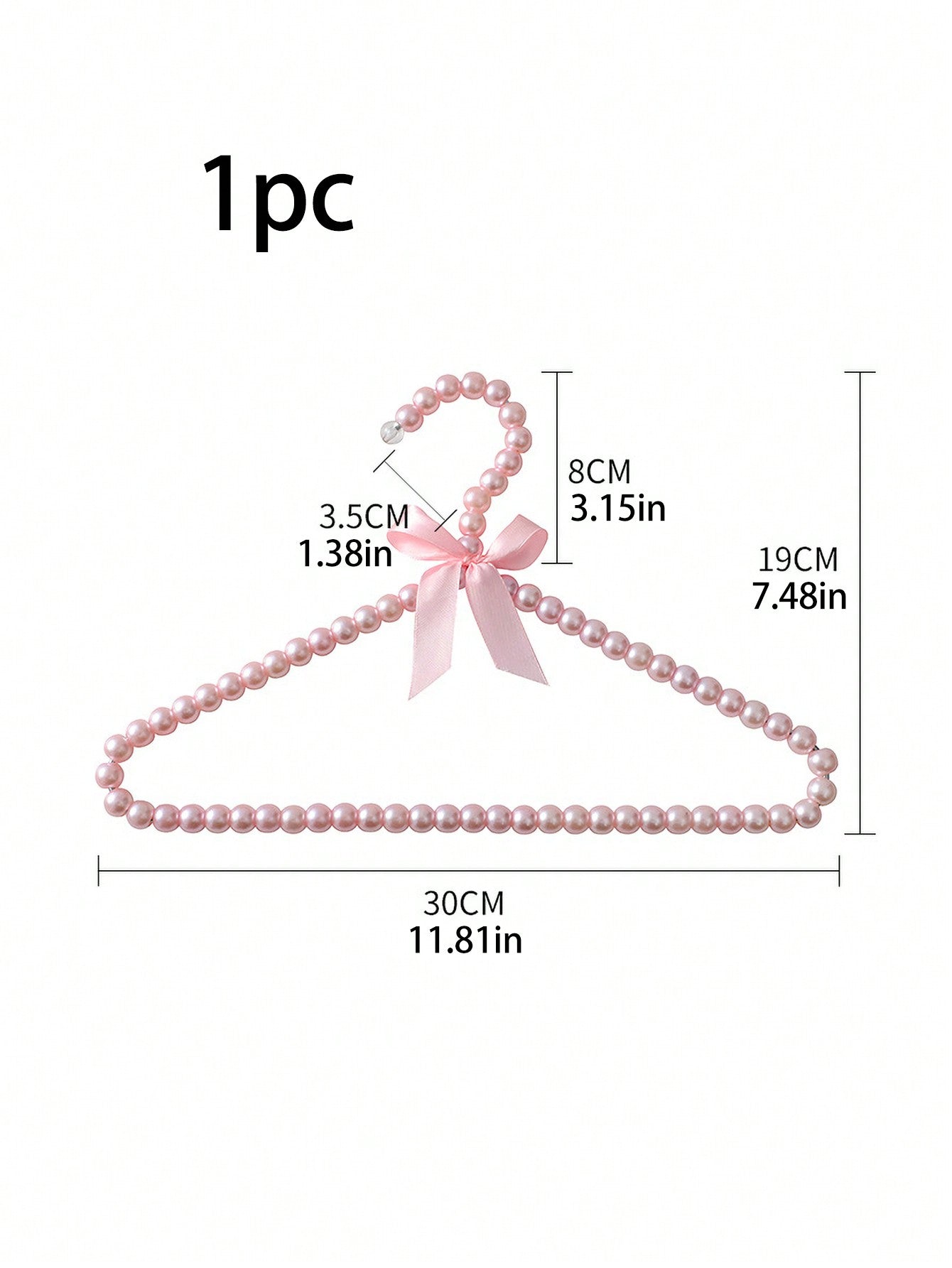 1pc Children's Plastic Beaded Hanger