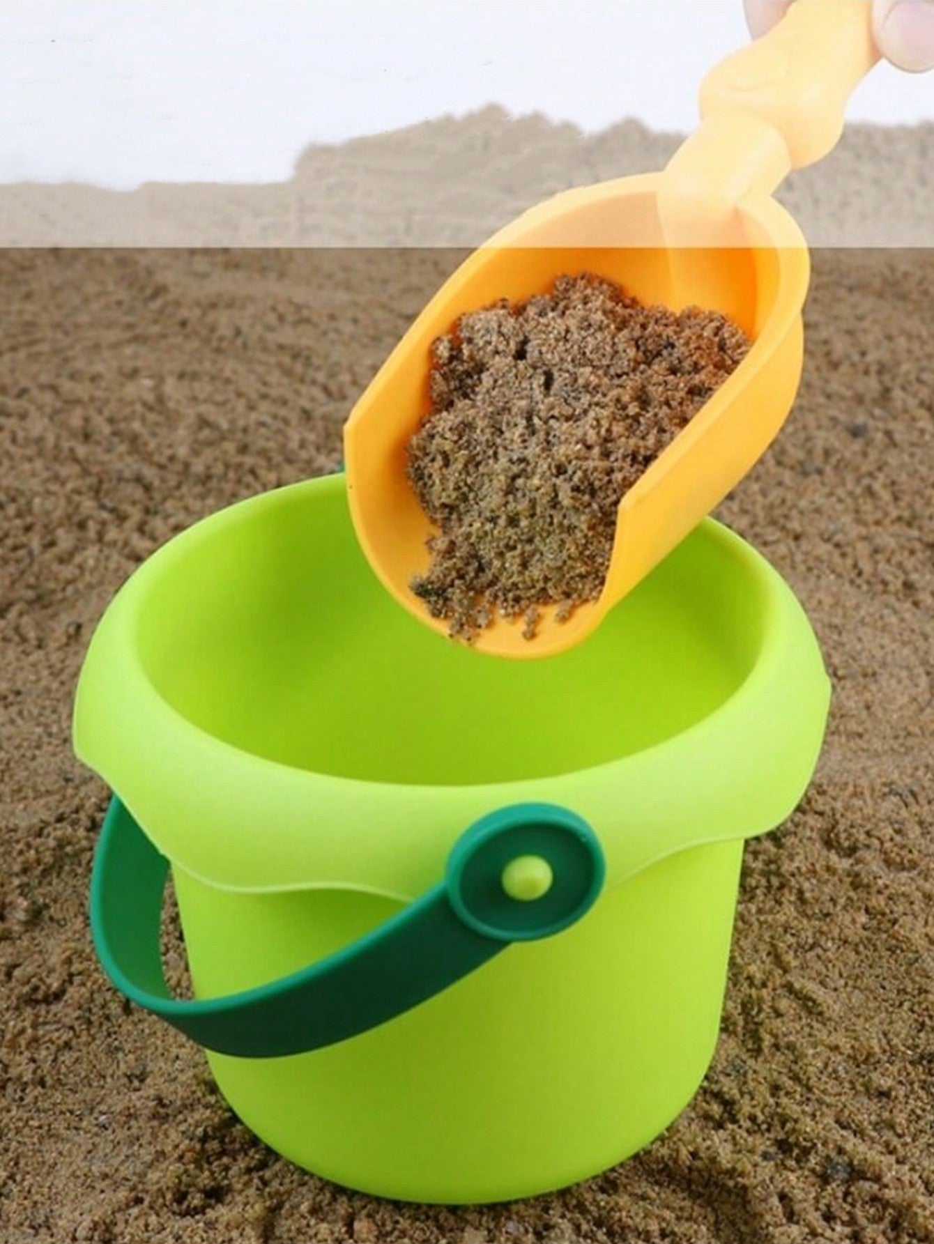 4pcs Beach Toy Digging Tools Set For Sand, Snow Play With Colorful Shovels, Random Color