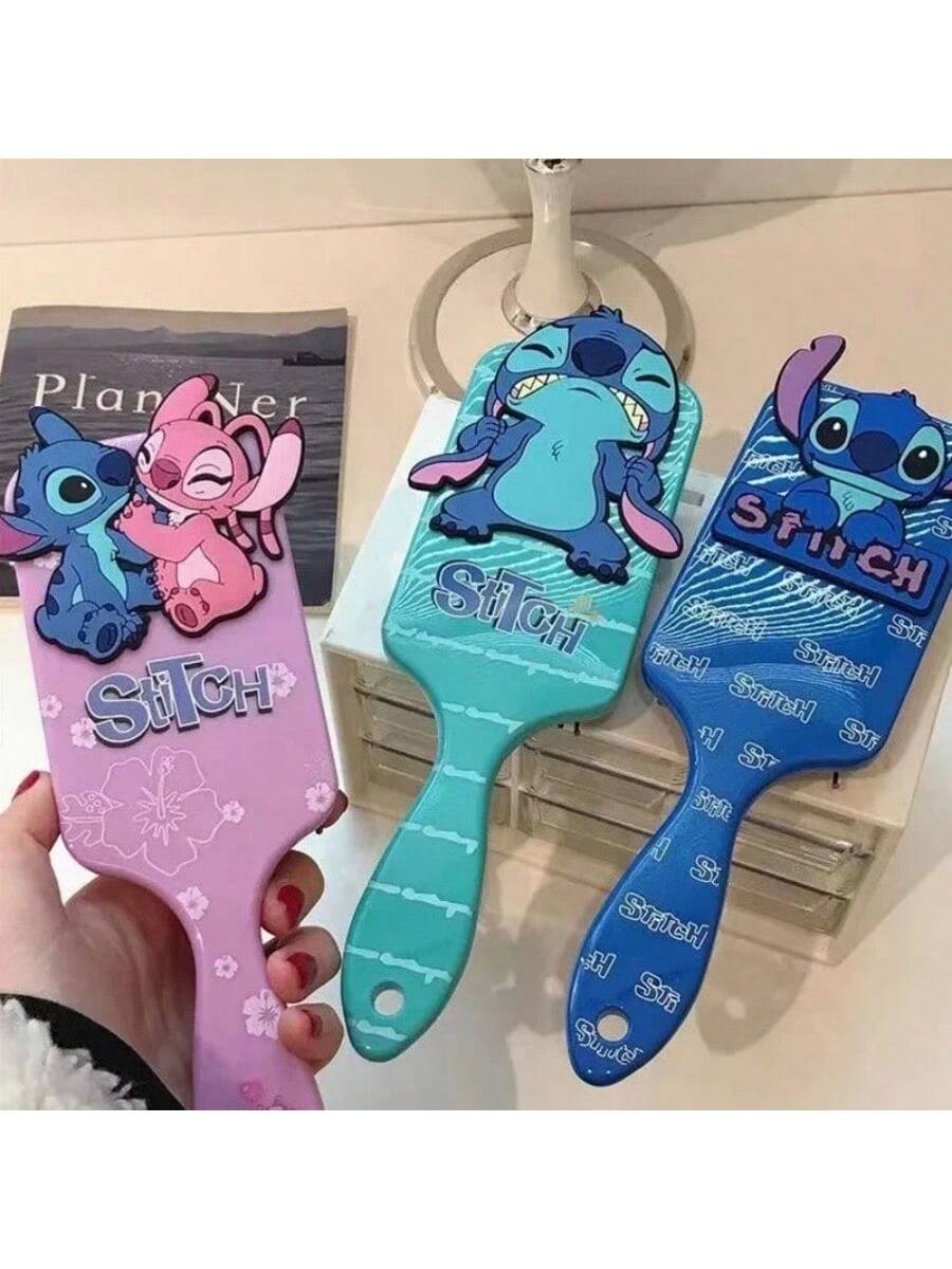 Disney 1 Pc Anime 3style Stitch Air Cushion Massage Combs Cartoon Comb Hair Brush Hairdressing Tool Party Gifts,Christmas