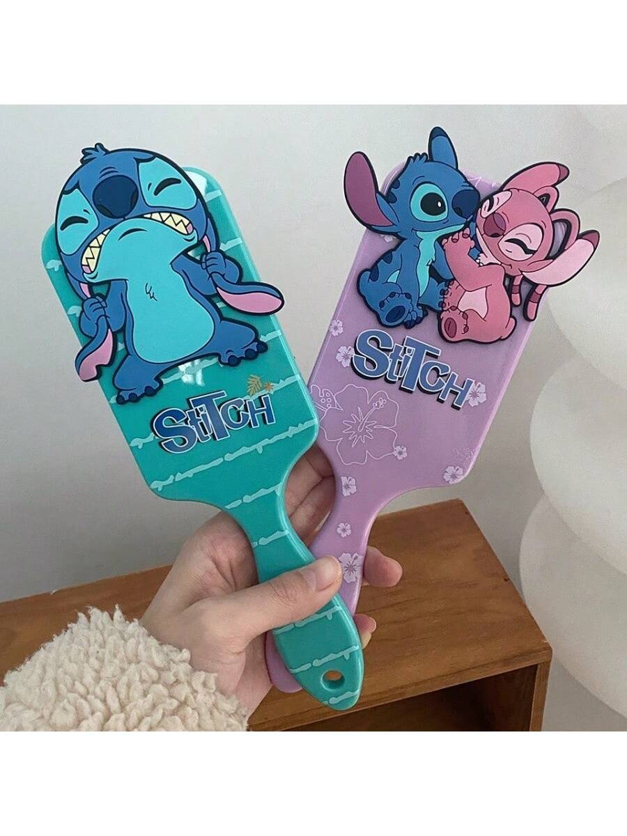 Disney 1 Pc Anime 3style Stitch Air Cushion Massage Combs Cartoon Comb Hair Brush Hairdressing Tool Party Gifts,Christmas