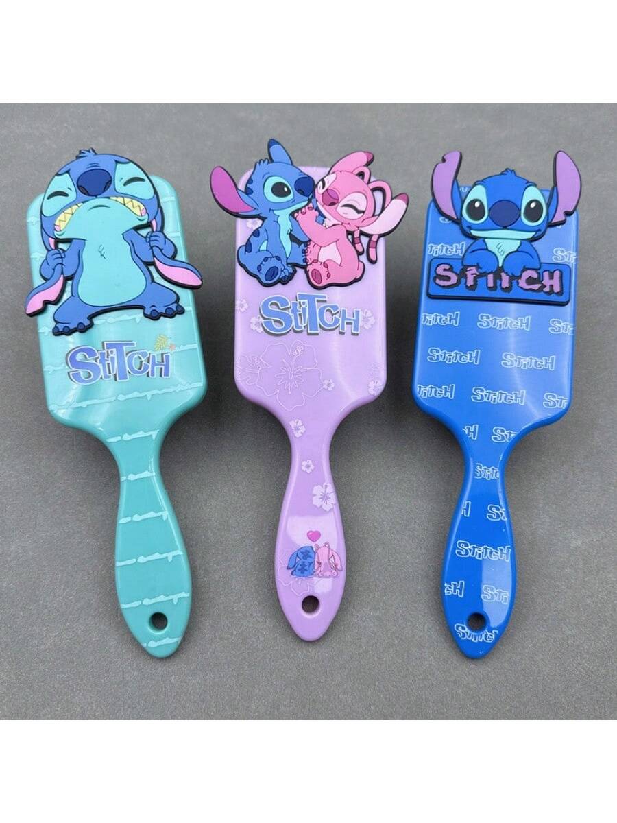 Disney 1 Pc Anime 3style Stitch Air Cushion Massage Combs Cartoon Comb Hair Brush Hairdressing Tool Party Gifts,Christmas