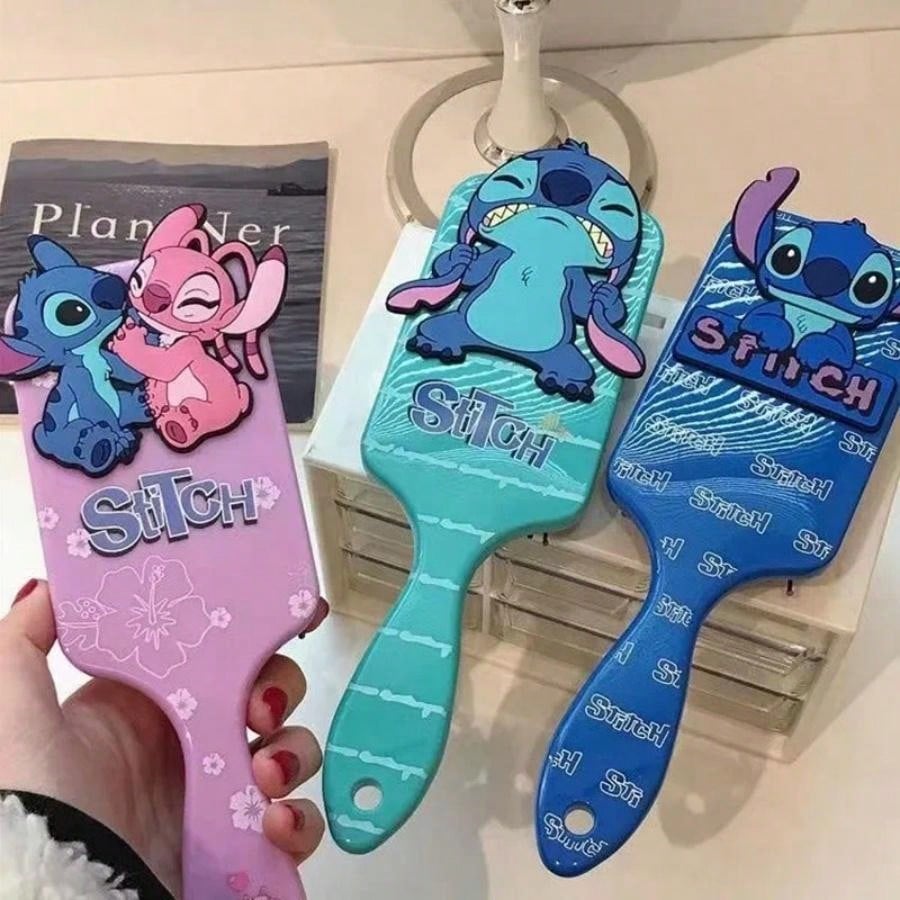 Disney 1 Pc Anime 3style Stitch Air Cushion Massage Combs Cartoon Comb Hair Brush Hairdressing Tool Party Gifts,Christmas