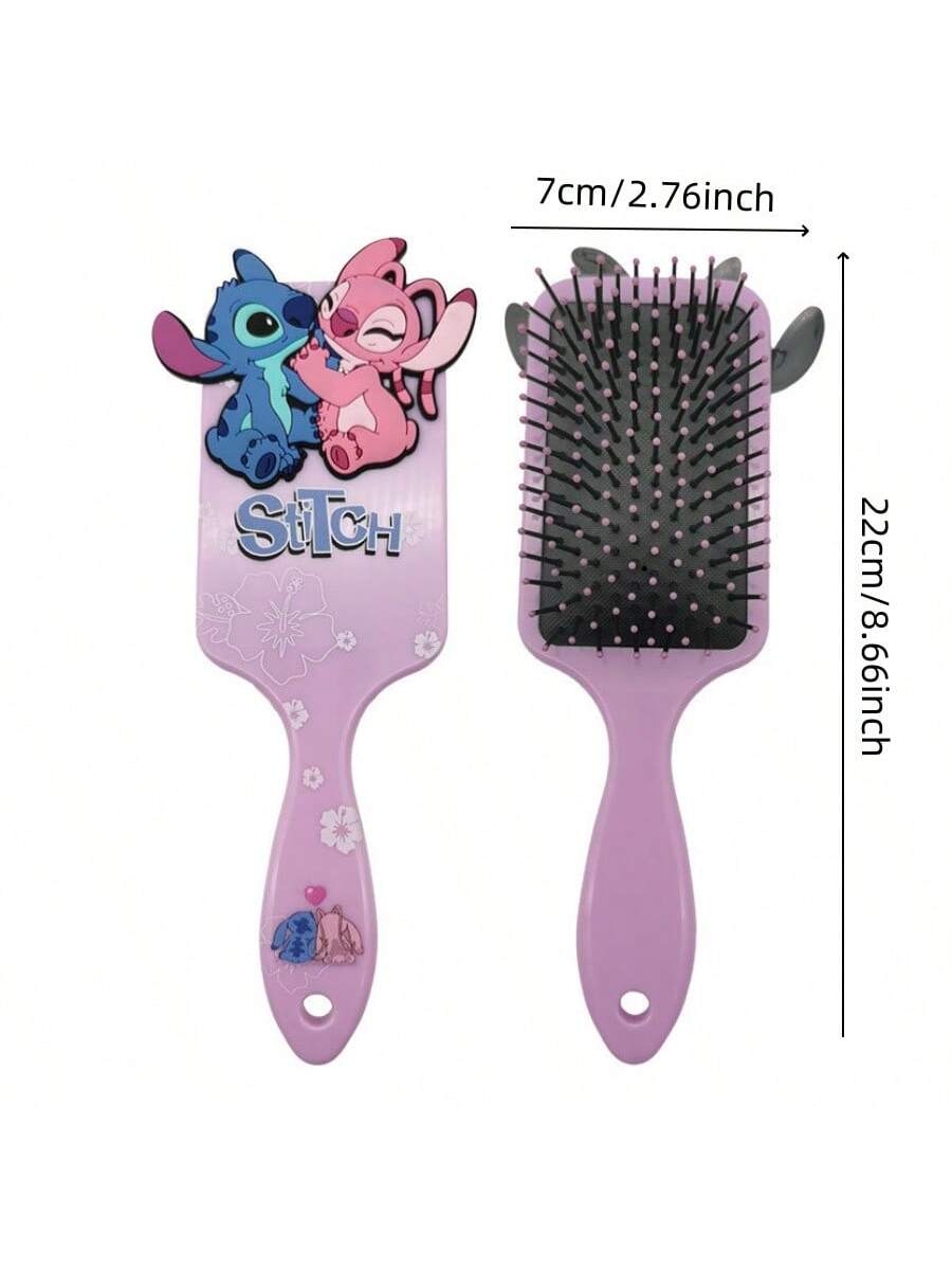 Disney 1 Pc Anime 3style Stitch Air Cushion Massage Combs Cartoon Comb Hair Brush Hairdressing Tool Party Gifts,Christmas