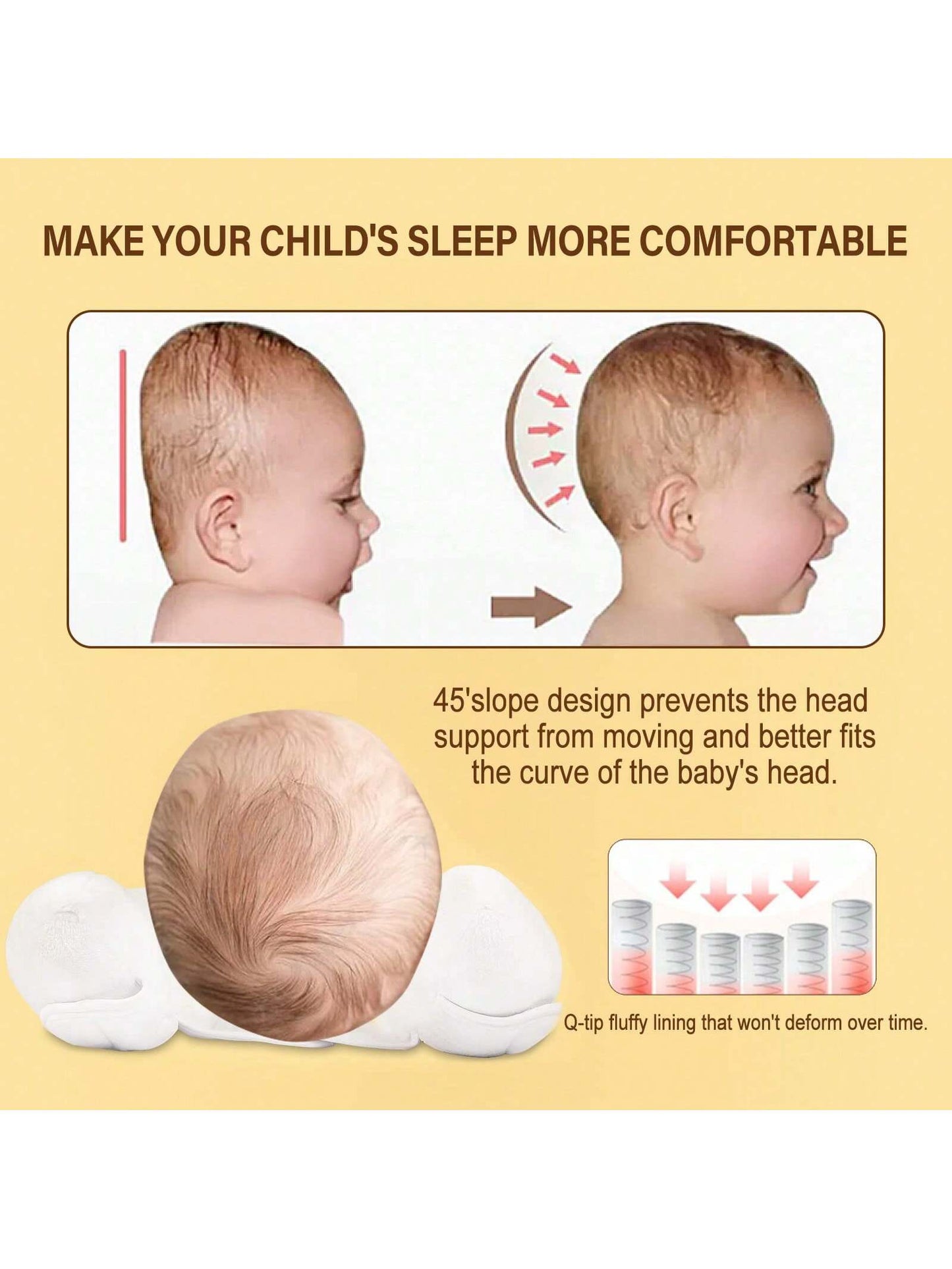 1pc Portable Children Travel Pillow