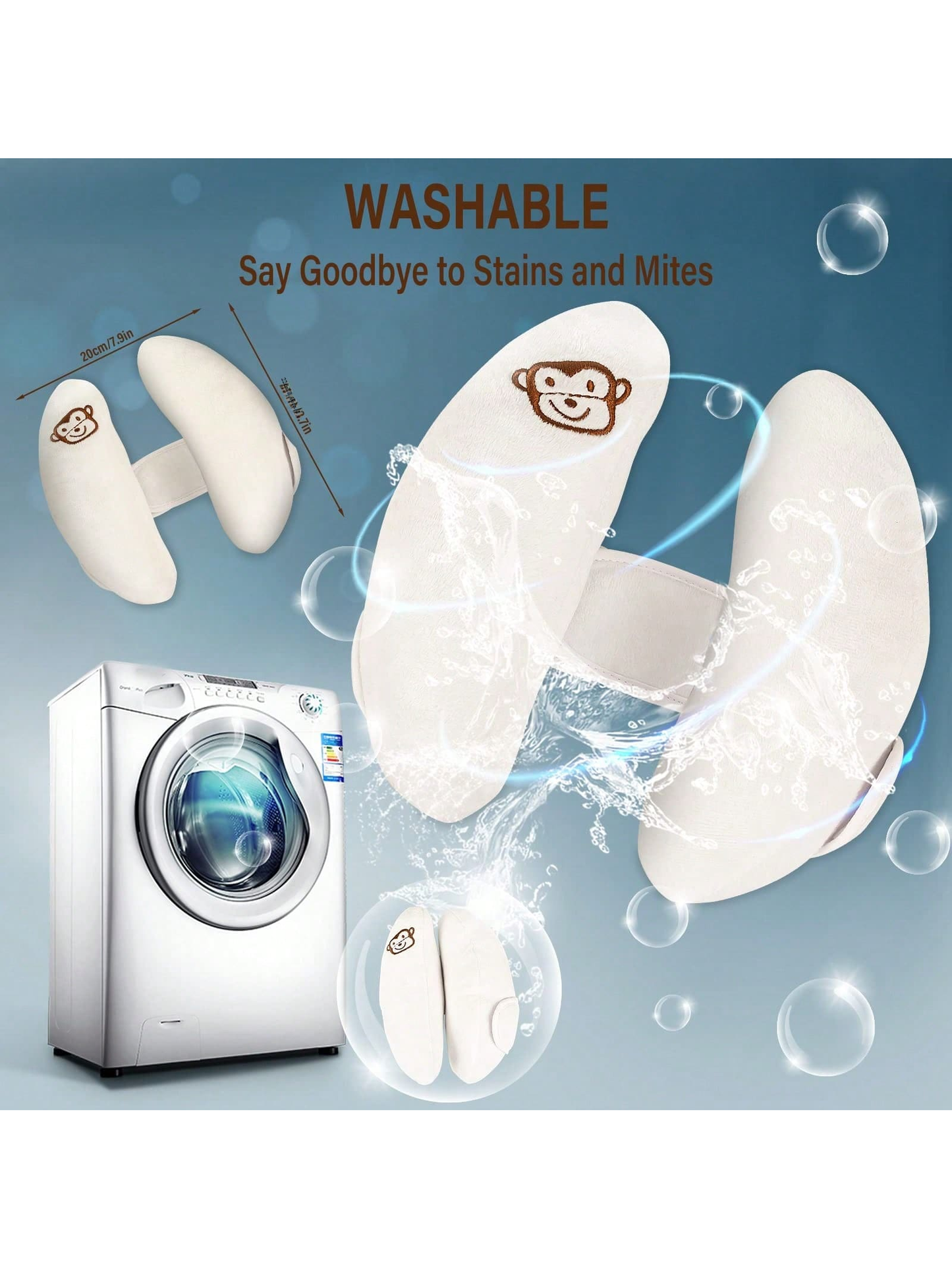 1pc Portable Children Travel Pillow