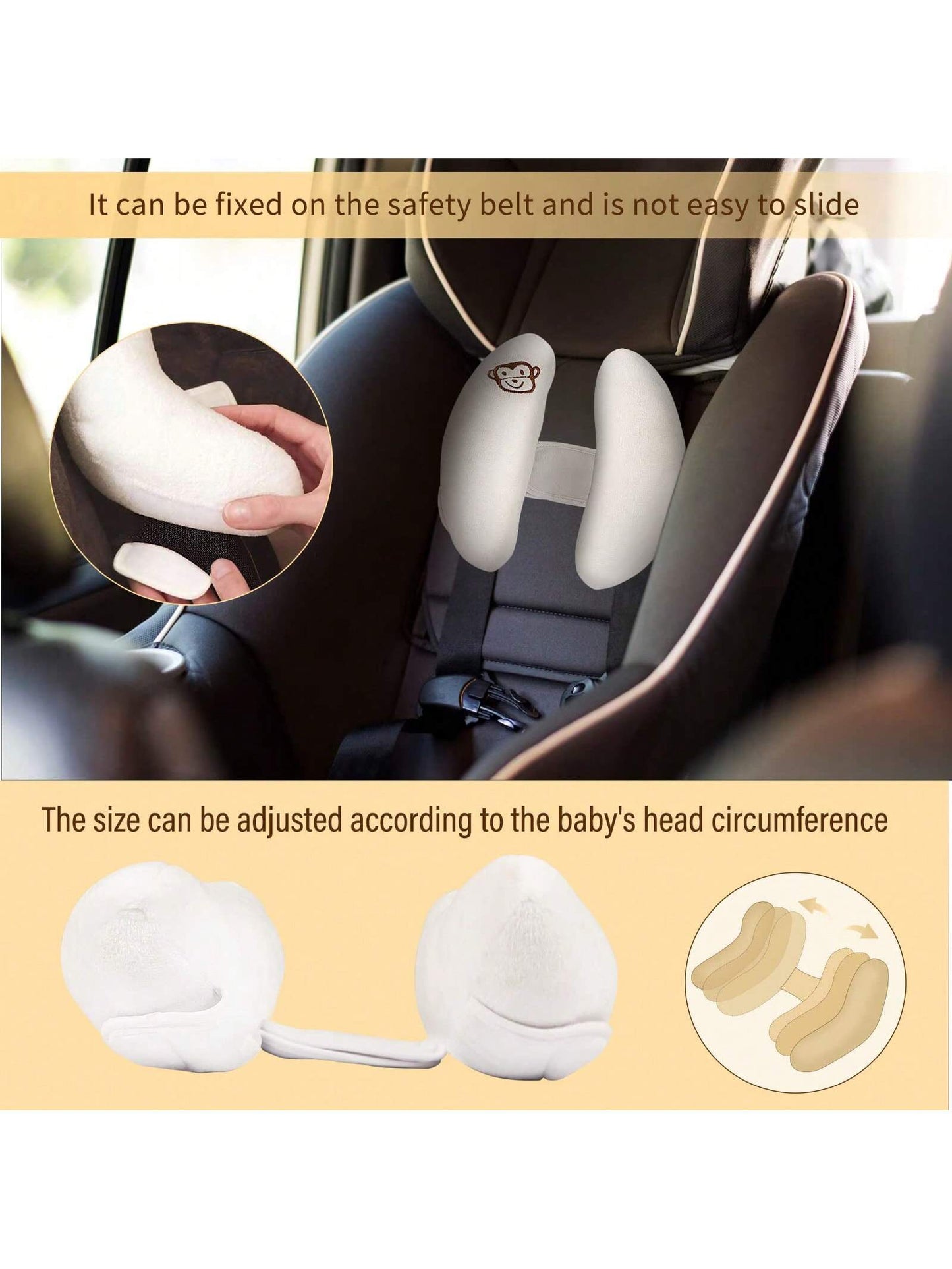 1pc Portable Children Travel Pillow