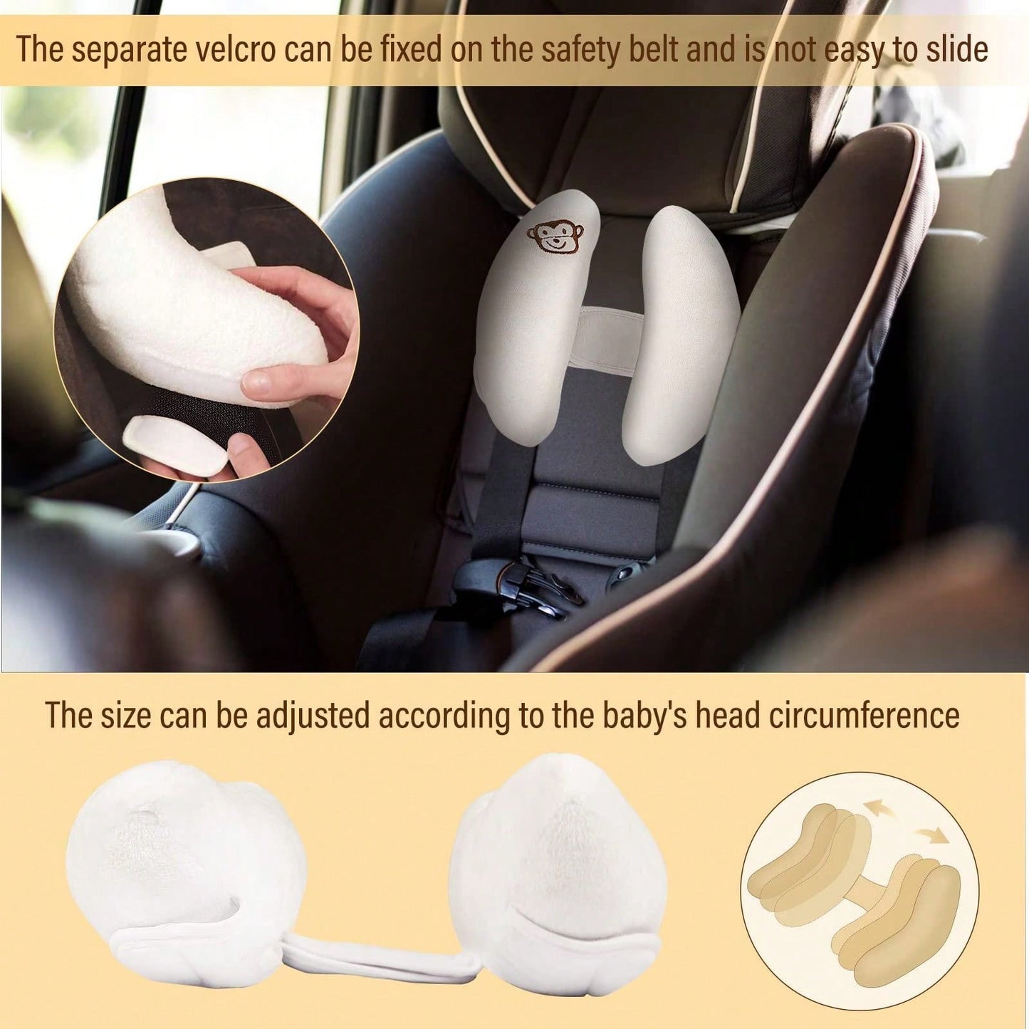1pc Portable Children Travel Pillow