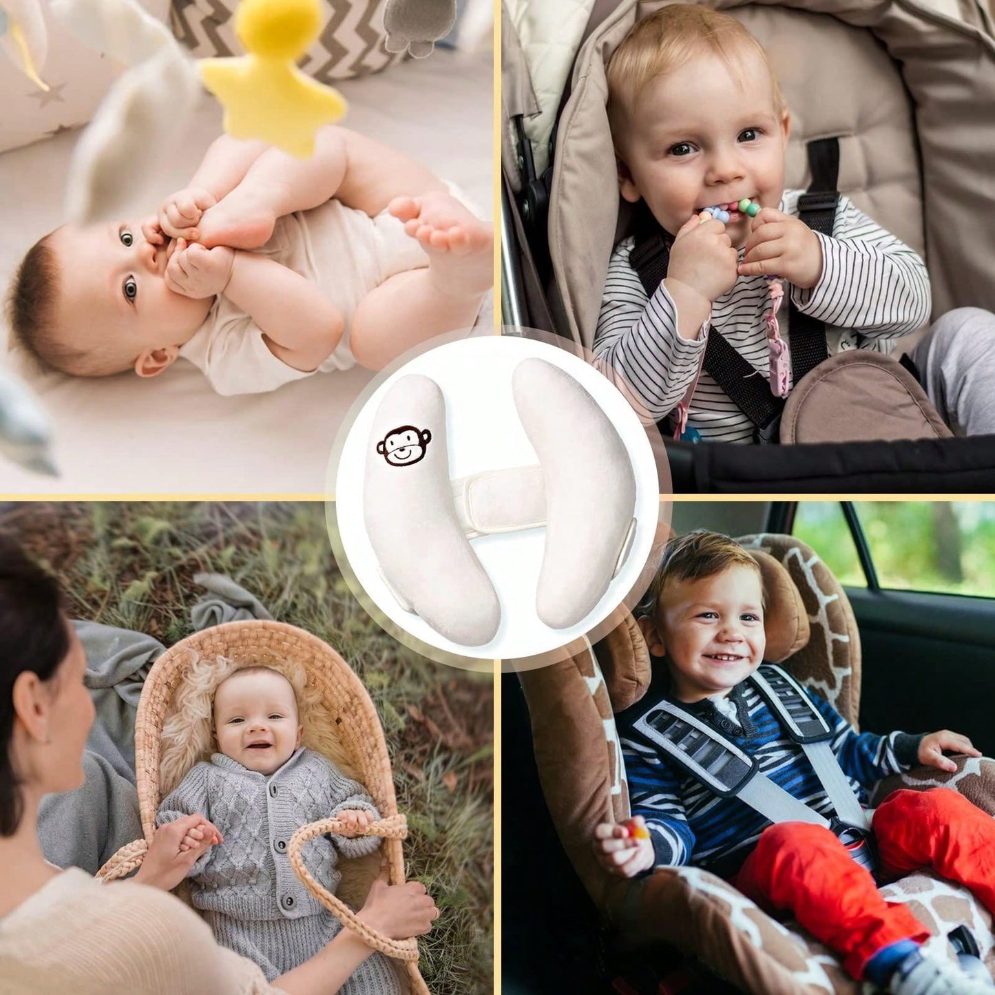 1pc Portable Children Travel Pillow