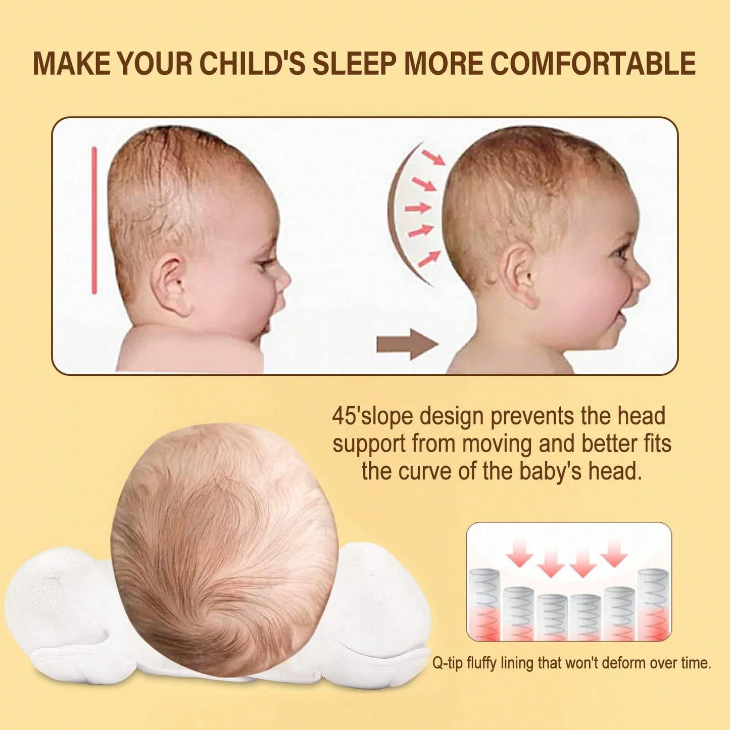 1pc Portable Children Travel Pillow
