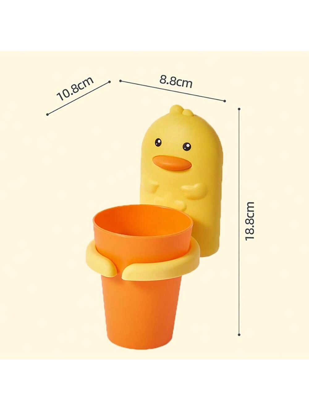 Punch-Free Wall-Mounted Toothbrush Holder Set, Including Cartoon Mouthwash Cup And Children's Toothbrush Cup, For Baby Boys And Girls