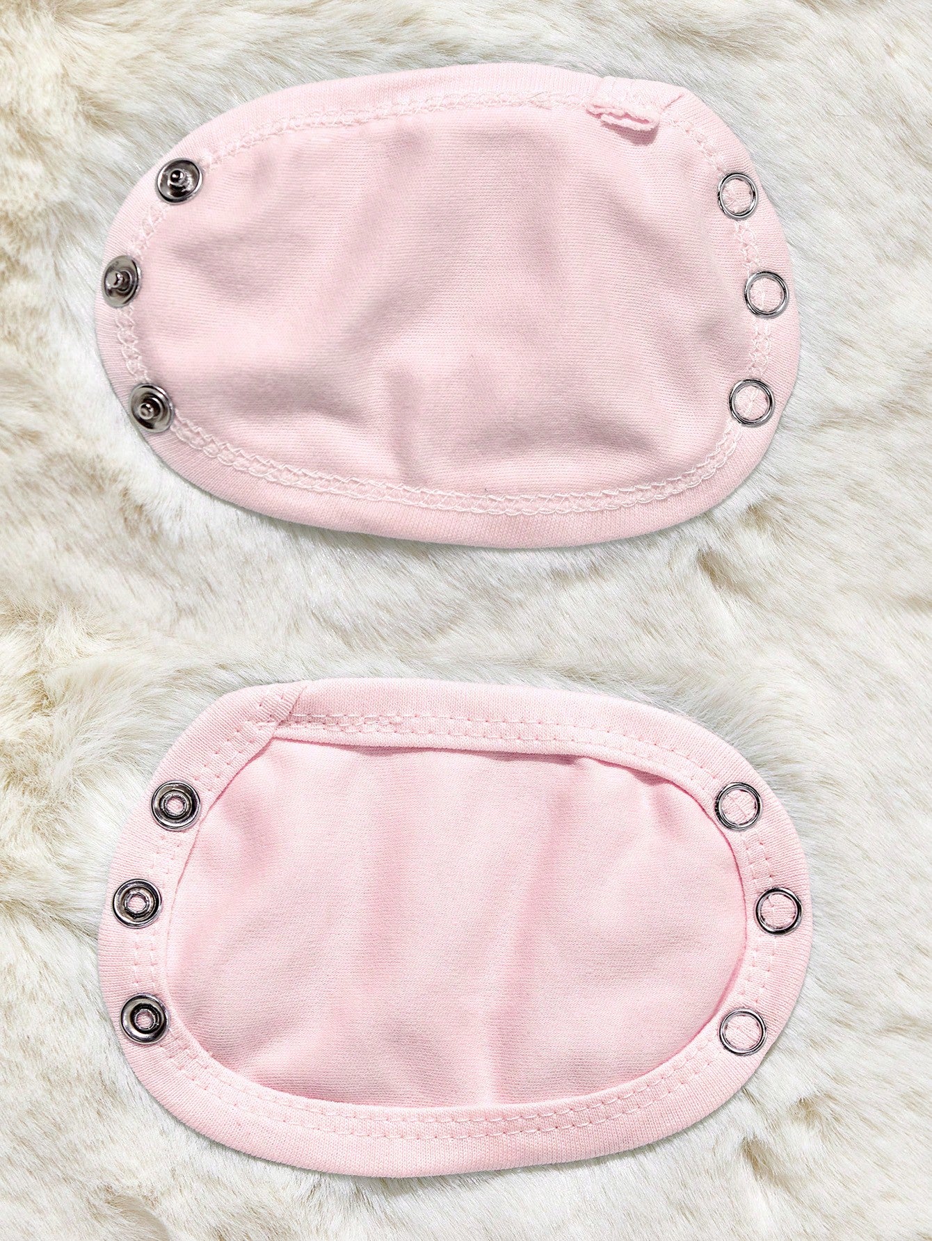 2pcs Single-Layer Fabric Diaper (Thin, Please Note Metal Button Size To Avoid Mismatch) For Baby Crawling Clothes/ Bodysuit/ Jumpsuit Extended Clips