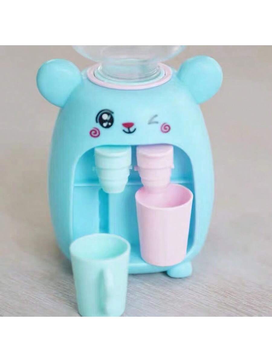 A Cute Bunny Mini Kitchen Water Dispenser Toy, Double Water Outlet That Can Hold Fruit Juice And Other Drinks, Fun And Cartoonish Design, Press The Water Outlet To Dispense Creative Candy And Toy