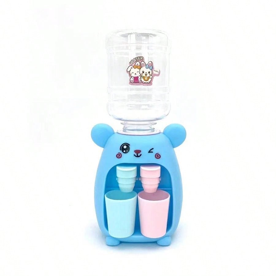 A Cute Bunny Mini Kitchen Water Dispenser Toy, Double Water Outlet That Can Hold Fruit Juice And Other Drinks, Fun And Cartoonish Design, Press The Water Outlet To Dispense Creative Candy And Toy