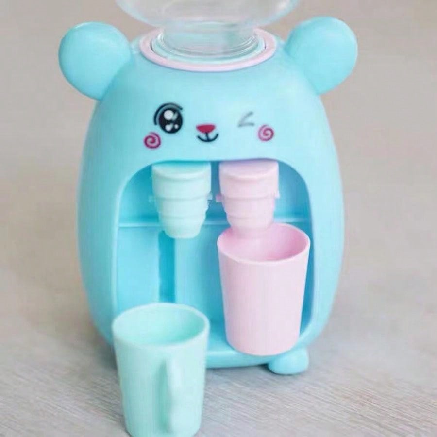 A Cute Bunny Mini Kitchen Water Dispenser Toy, Double Water Outlet That Can Hold Fruit Juice And Other Drinks, Fun And Cartoonish Design, Press The Water Outlet To Dispense Creative Candy And Toy