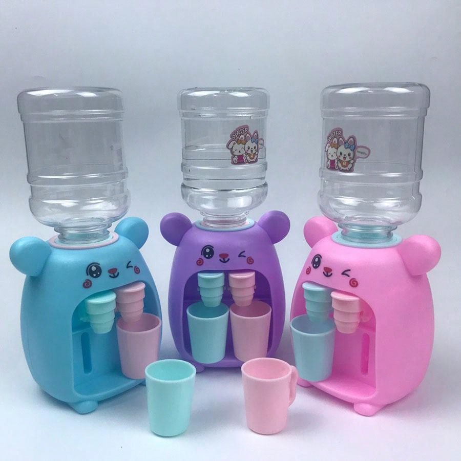 A Cute Bunny Mini Kitchen Water Dispenser Toy, Double Water Outlet That Can Hold Fruit Juice And Other Drinks, Fun And Cartoonish Design, Press The Water Outlet To Dispense Creative Candy And Toy