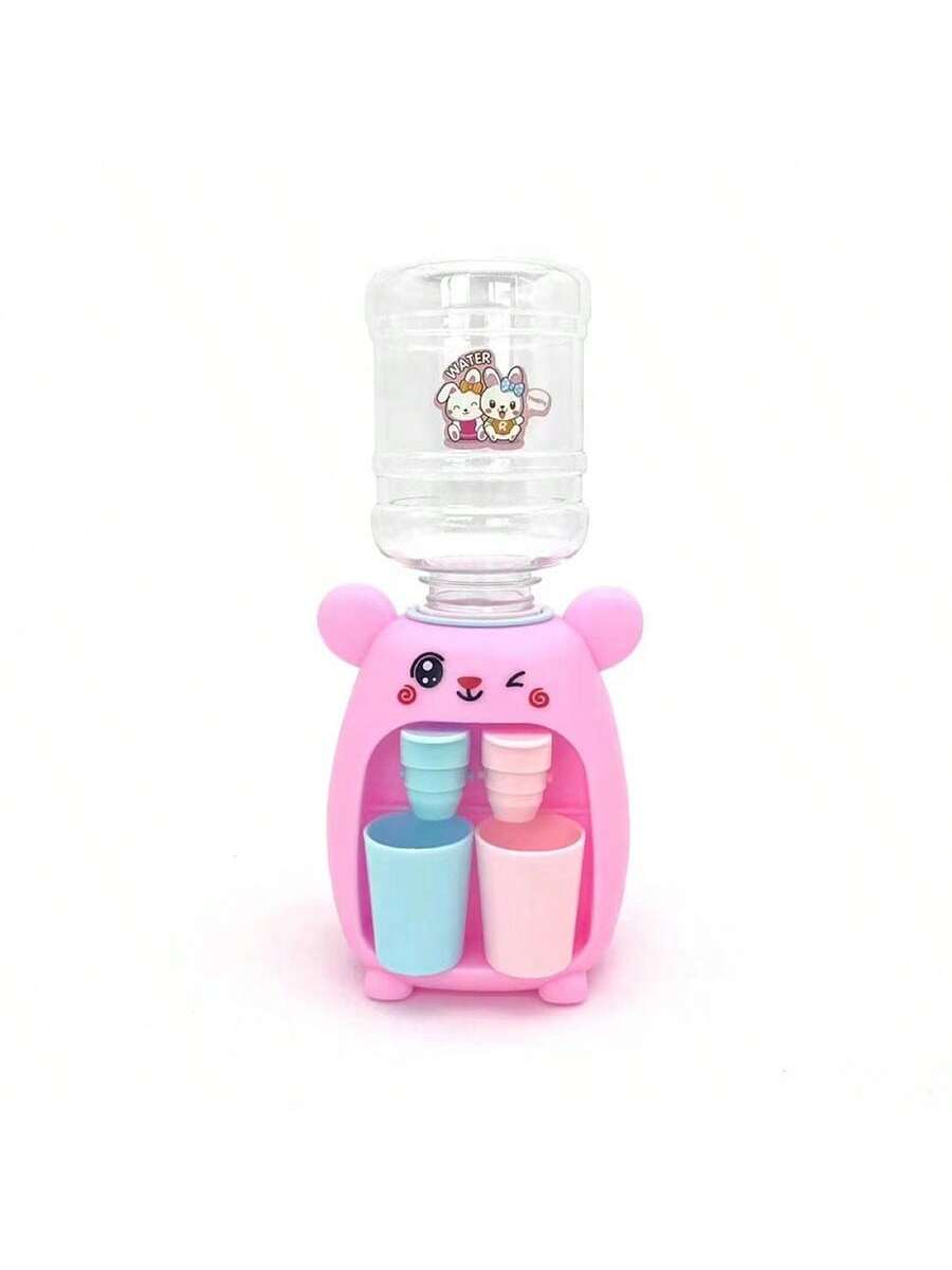 A Cute Bunny Mini Kitchen Water Dispenser Toy, Double Water Outlet That Can Hold Fruit Juice And Other Drinks, Fun And Cartoonish Design, Press The Water Outlet To Dispense Creative Candy And Toy