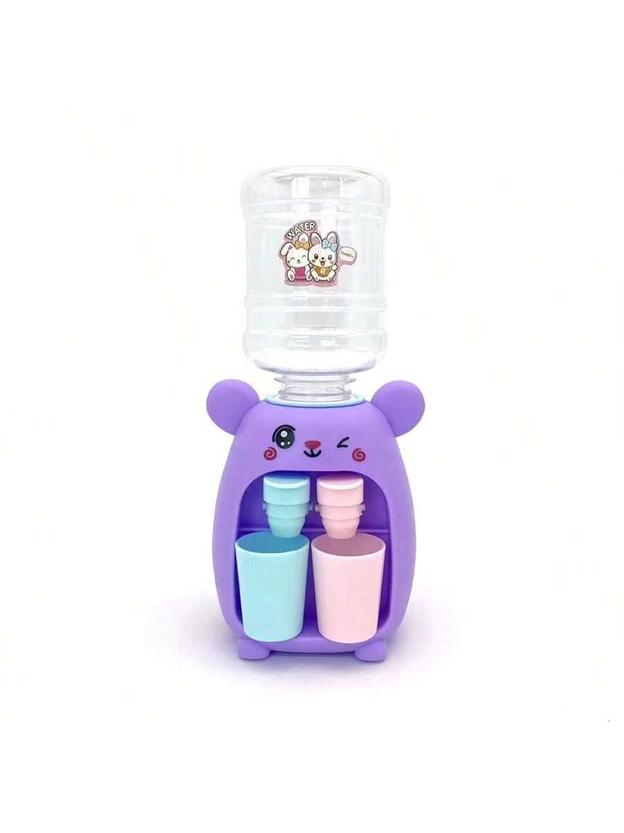 A Cute Bunny Mini Kitchen Water Dispenser Toy, Double Water Outlet That Can Hold Fruit Juice And Other Drinks, Fun And Cartoonish Design, Press The Water Outlet To Dispense Creative Candy And Toy