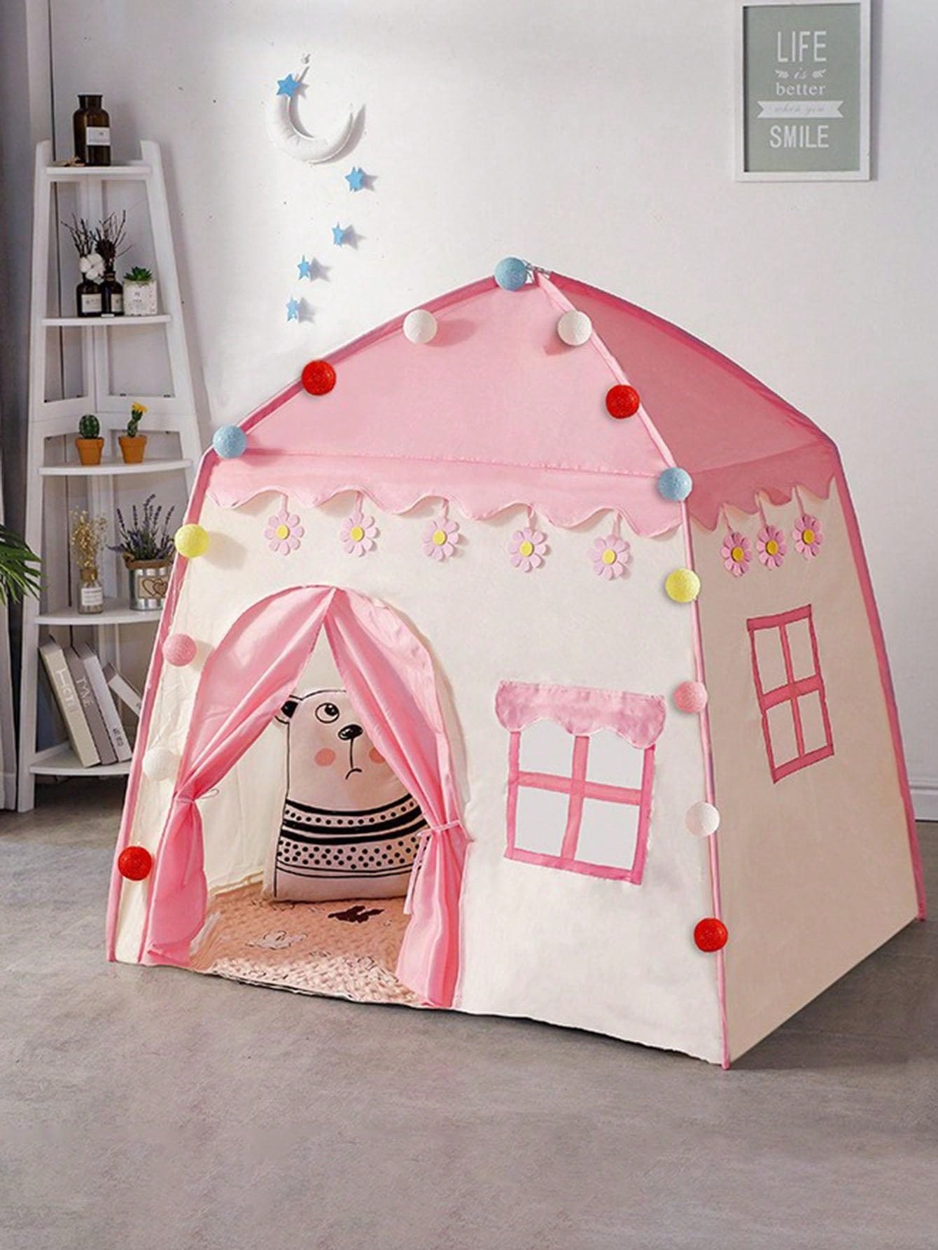 1pc Outdoor Tent Children Tent Baby Play House Butterfly House Flower House Outdoor Tent