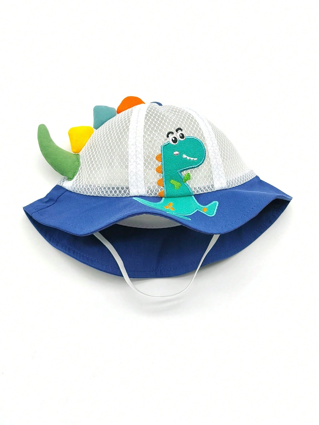 1pc Summer Mesh Sun Hat With Cartoon Dinosaur Pattern & Breathable Design For Toddler Boys And Girls. Suitable For Outdoor Activities, Travel, Beach, Swimming And Sun Protection