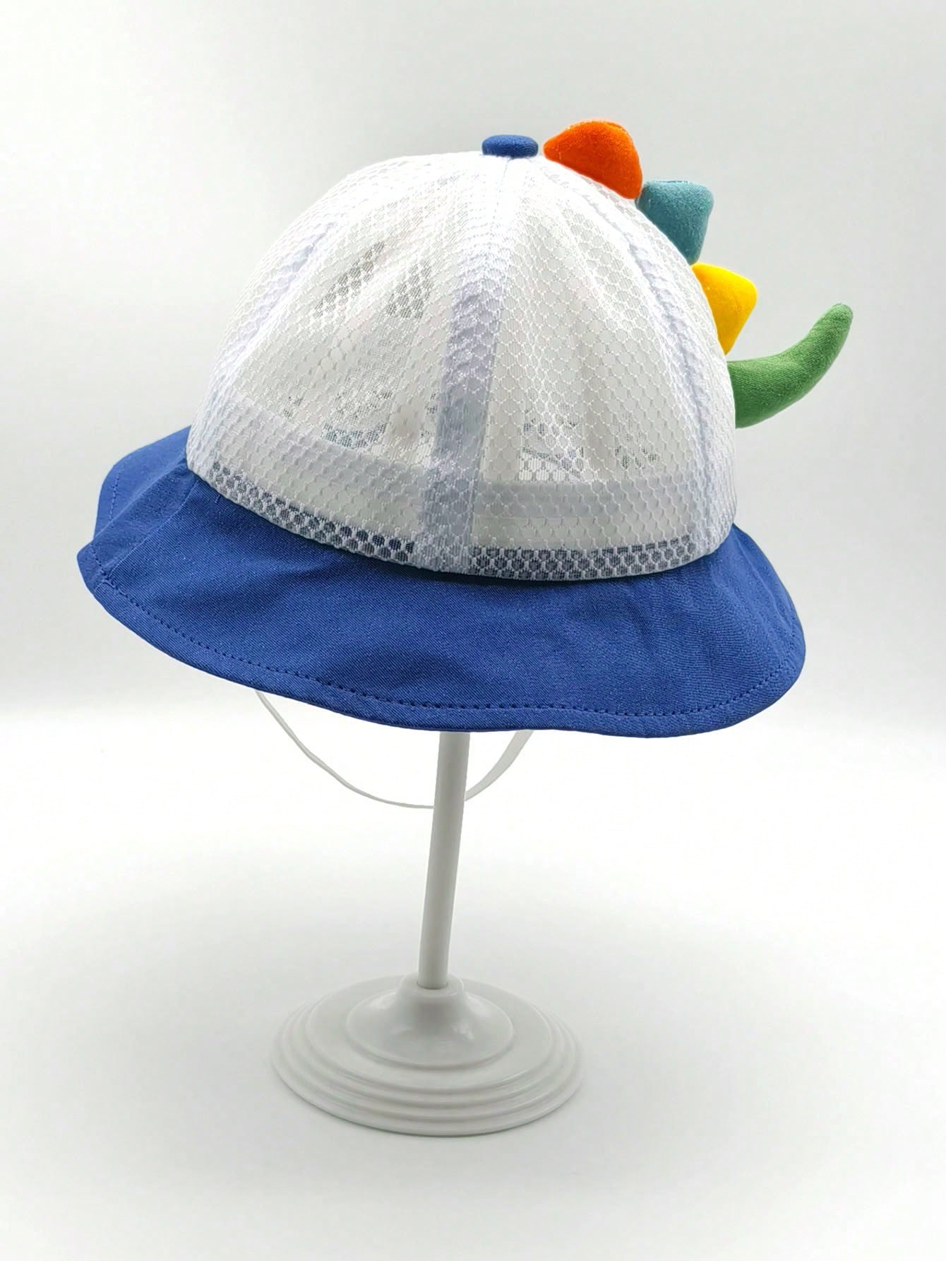 1pc Summer Mesh Sun Hat With Cartoon Dinosaur Pattern & Breathable Design For Toddler Boys And Girls. Suitable For Outdoor Activities, Travel, Beach, Swimming And Sun Protection