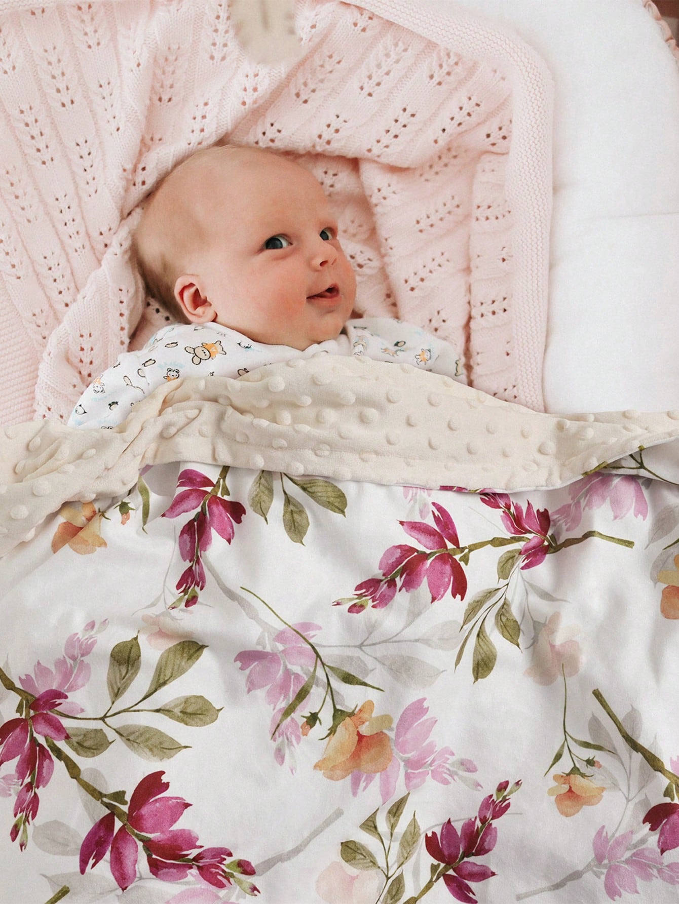 Baby Blankets, Super Soft Comfy Blankets For Toddler, Thick Minky Baby Nursery Bed Blanket For Newborn, Stroller Crib Shower Gifts