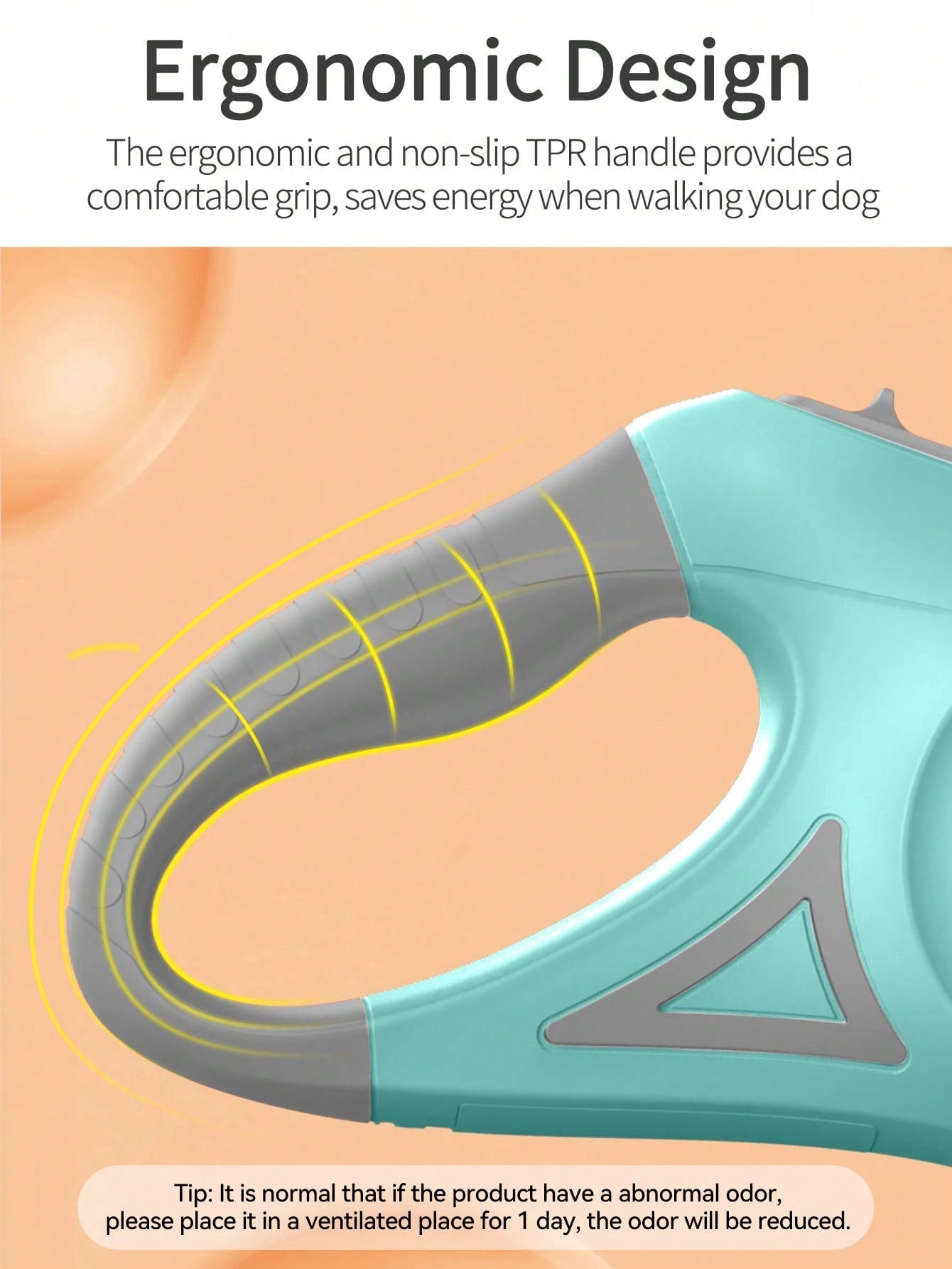 ROJECO 1pc 5m Long Automatic Retractable Pet Leash With Led Light, Ideal For Nighttime Dog Walks. Batteries Are Not Included.