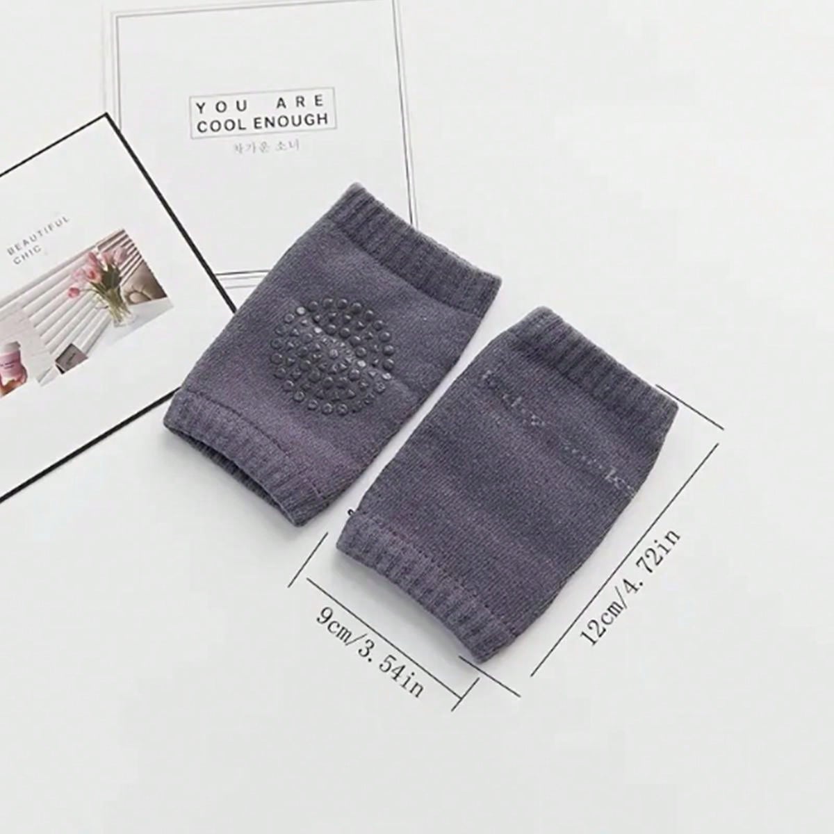 1-5pairs Fashionable And Cute Soft Elastic Knee And Elbow Pads, With Terry Leg Warmers, Glue Dotted Anti-Slip Crawling Knee Pads And Leg Pads For Babies Aged 0-3 Years, Unisex, Suitable For Daily Wear And Gifts On Holidays