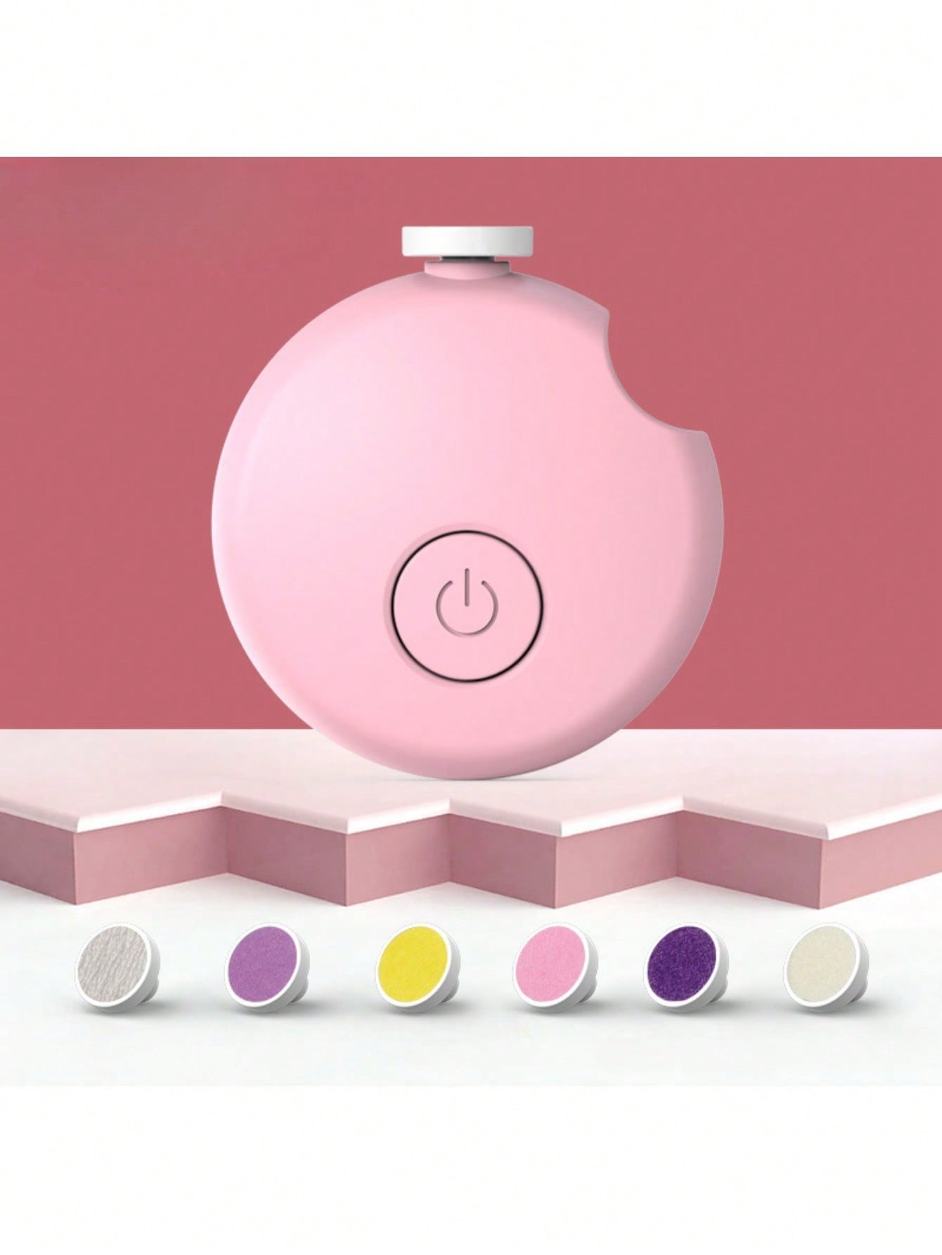 1pc Gentle Electric Nail Trimmer | Child-Safe Nail Clipper | Automatic Nail Grinder, 6 Grinding Heads, Safe Nail Clippers For Toes And Fingernails, Nail File Tool For Easy And Gentle Nail Grooming