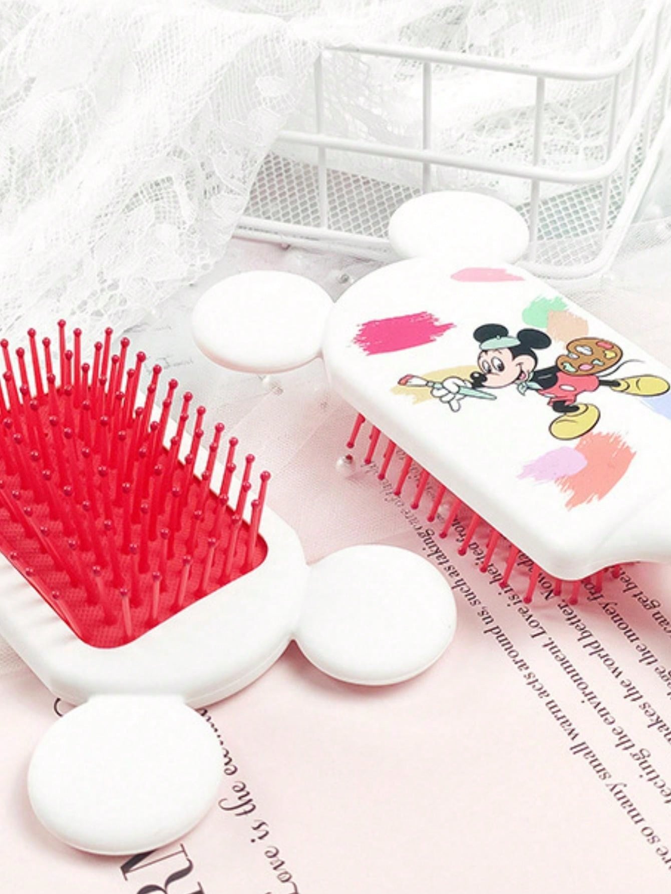 1pc Cushion Massage Combs Cartoon Comb Hair Brush Hairdressing Tool Party Gifts Body Care For Travel,Outdoor,Sport,Office,School