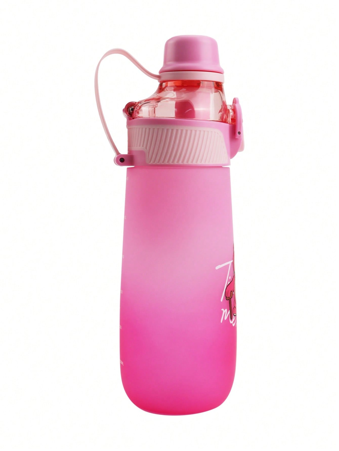 Disney 1pc Children's Disney Series Fashionable Dual-Drink Ombre Water Bottle, Made Of Tritan Material, Suitable For Daily Use, 600ML