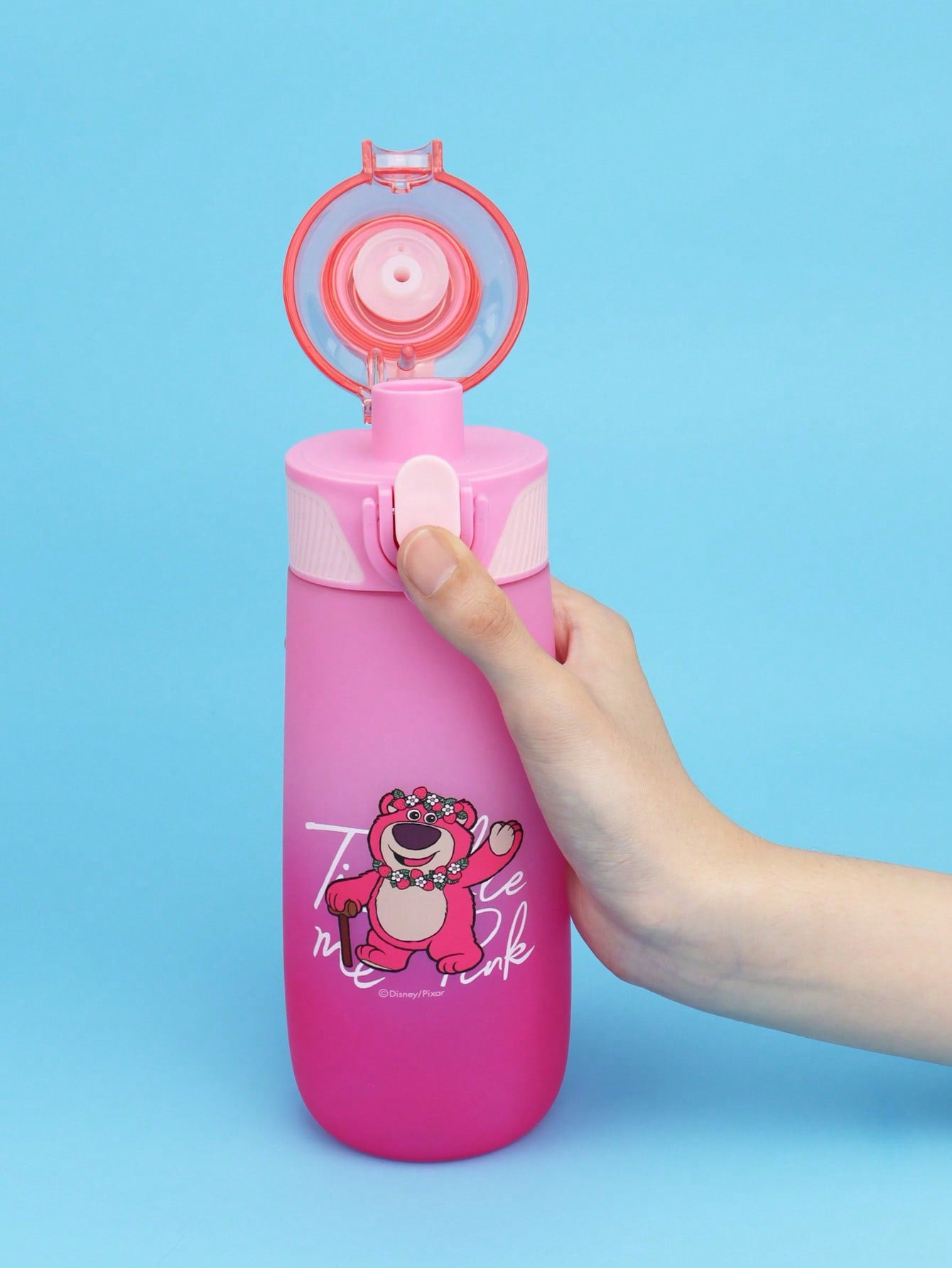 Disney 1pc Children's Disney Series Fashionable Dual-Drink Ombre Water Bottle, Made Of Tritan Material, Suitable For Daily Use, 600ML
