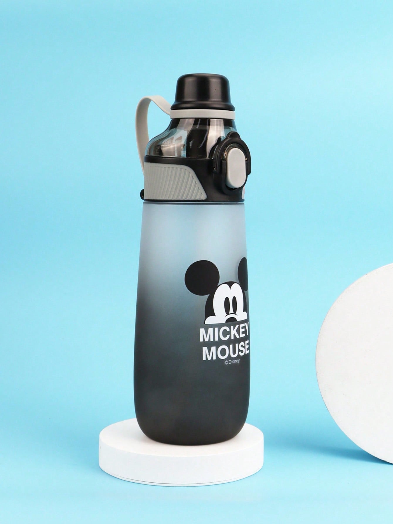 Disney 1pc Children's Disney Series Fashionable Dual-Drink Ombre Water Bottle, Made Of Tritan Material, Suitable For Daily Use, 600ML