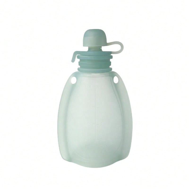 1pc 120ml Reusable Baby Food Pouches Silicone Food Storage Pouch Snack Containers Toddler Food Juice Pouches Bag Kids Feeding Pouch Bags Milk Storage Bag