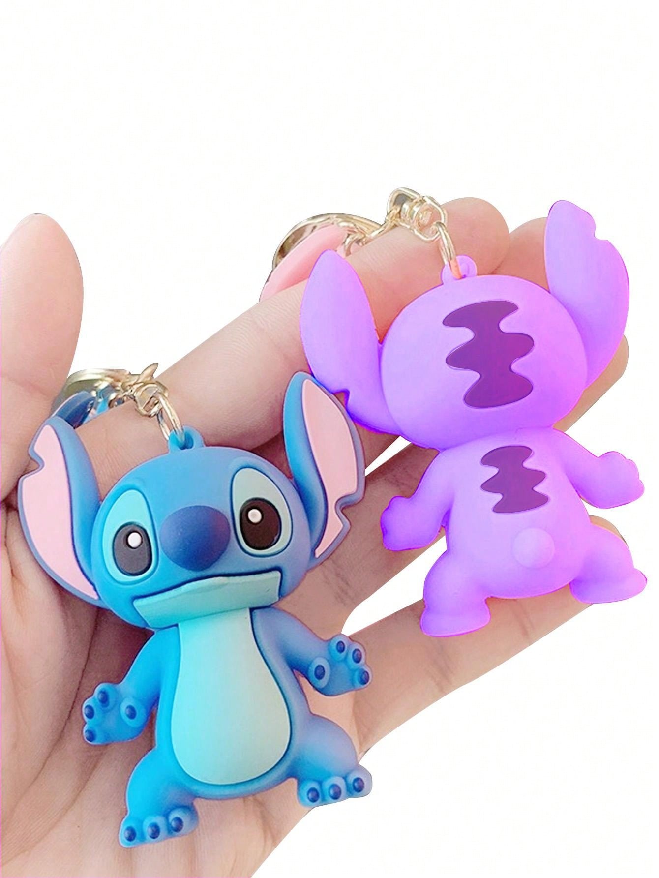 Halloween Decoration 1Pc New Cartoon Disney Lilo & Stitch Stitch Keychain Bag Pendant Car Decoration Key Accessories Toy Party Gift(Some Parts May Be Random)