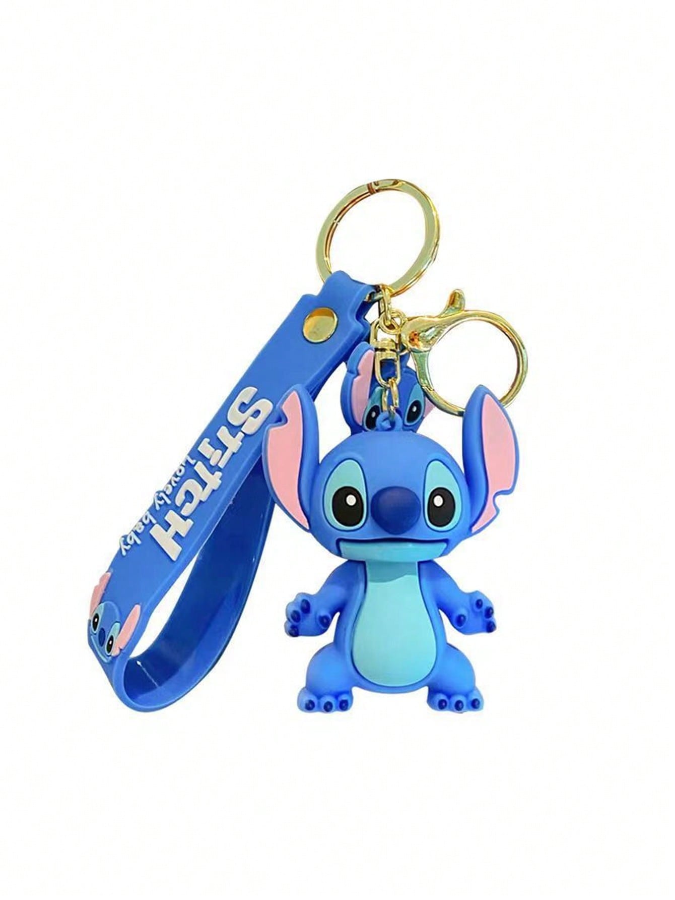 Halloween Decoration 1Pc New Cartoon Disney Lilo & Stitch Stitch Keychain Bag Pendant Car Decoration Key Accessories Toy Party Gift(Some Parts May Be Random)