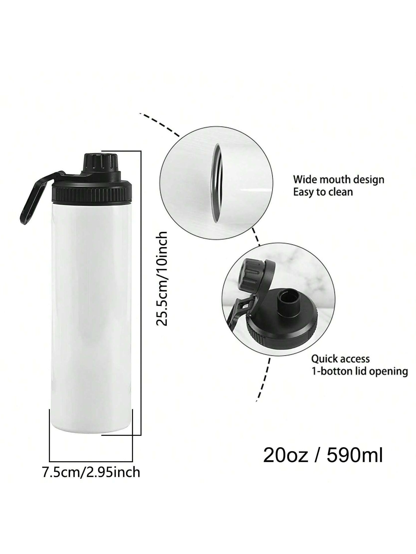 1pc 20oz Cartoon Customized Name Outdoor Sports Water Bottle, Featuring Lilo And Stitch Printed Double-Layered Stainless Steel, Durable, Leak-Proof, Insulated Thermos Flask, Great For Cycling, Hiking, Fitness And Hiking Travel