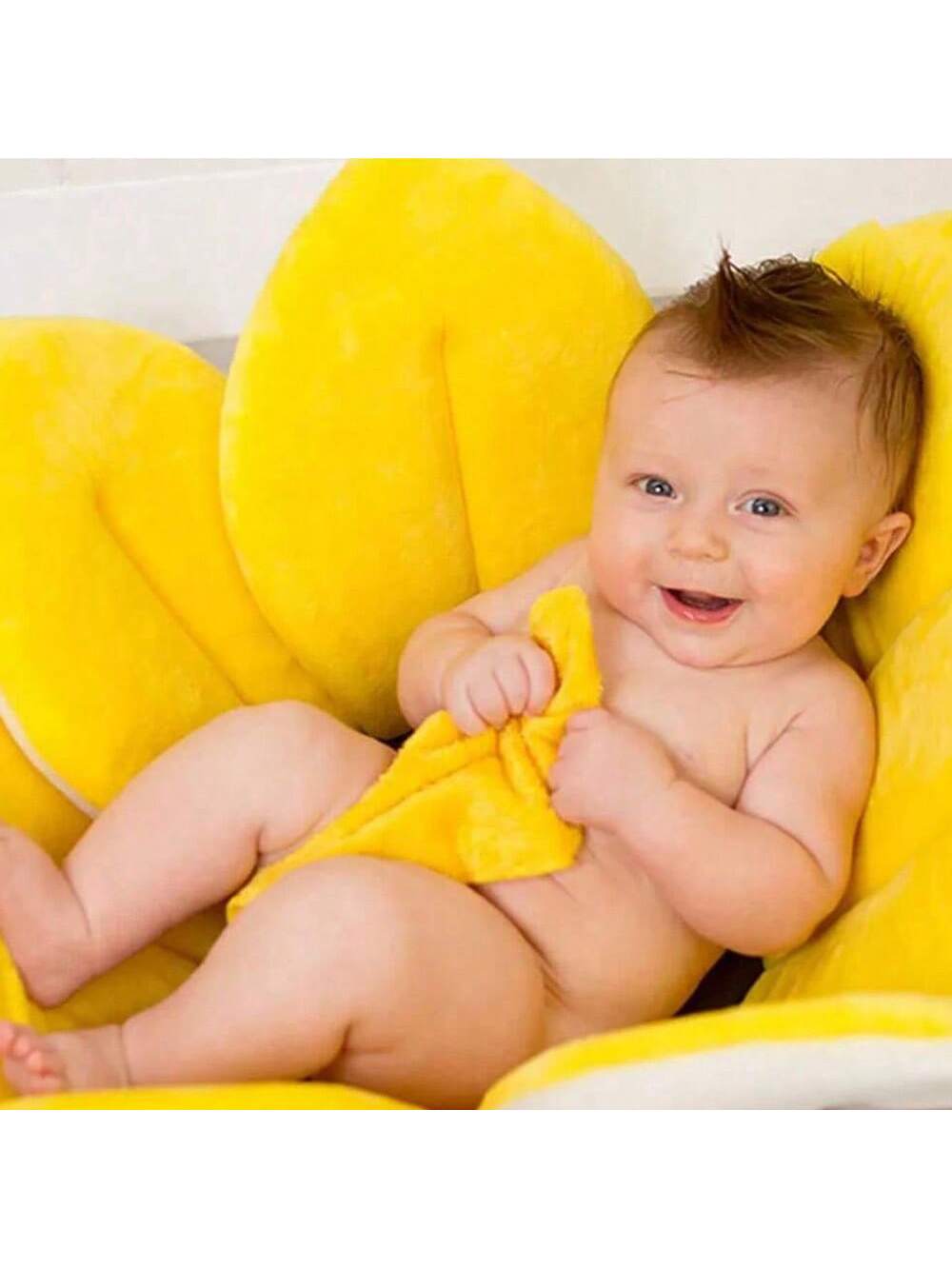1pc Baby Bath Mat Can Lie Down Fold Newborn Creative Flower Bath Mat Baby Bath Lotus Safety Cushion Baby Bath Mat