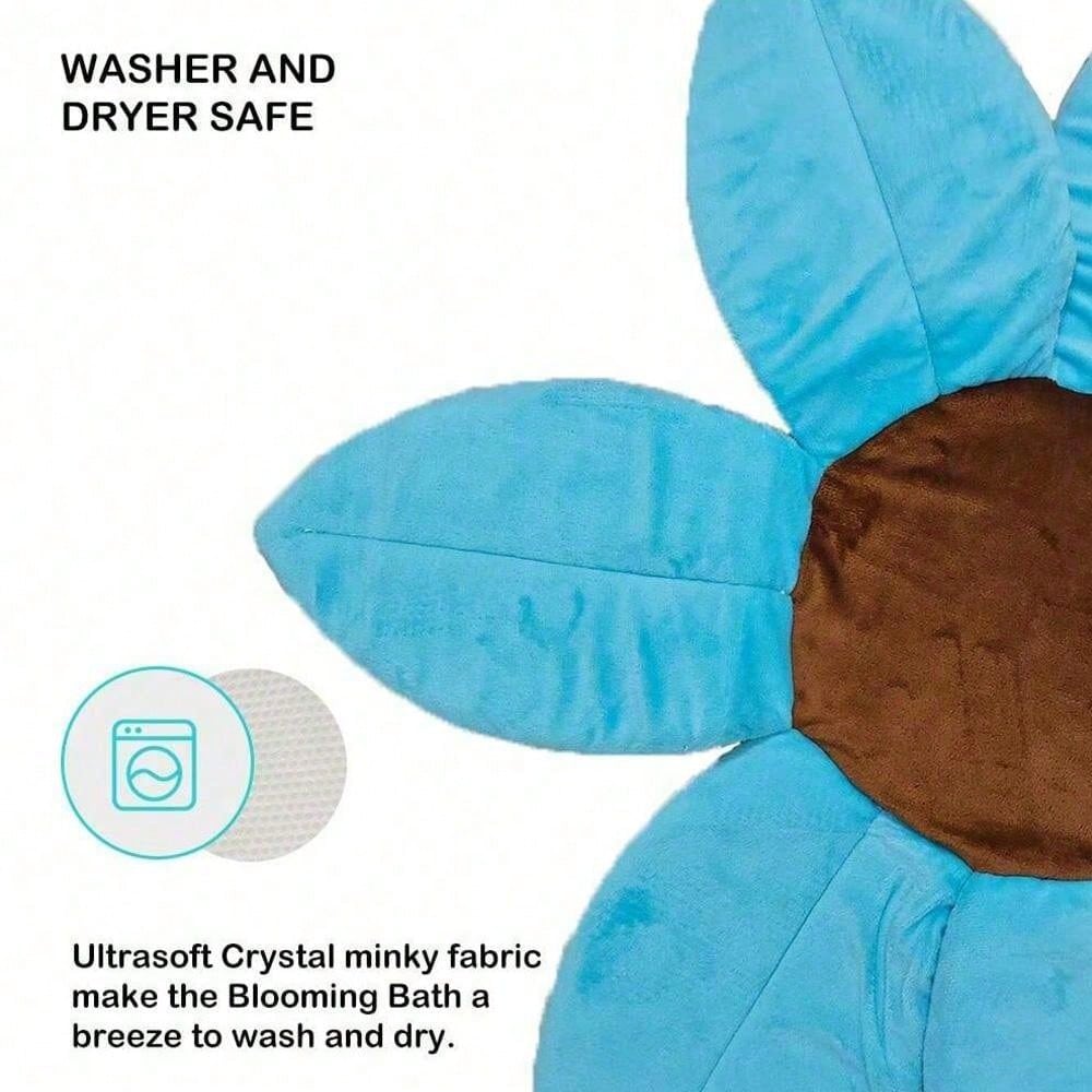 1pc Baby Bath Mat Can Lie Down Fold Newborn Creative Flower Bath Mat Baby Bath Lotus Safety Cushion Baby Bath Mat