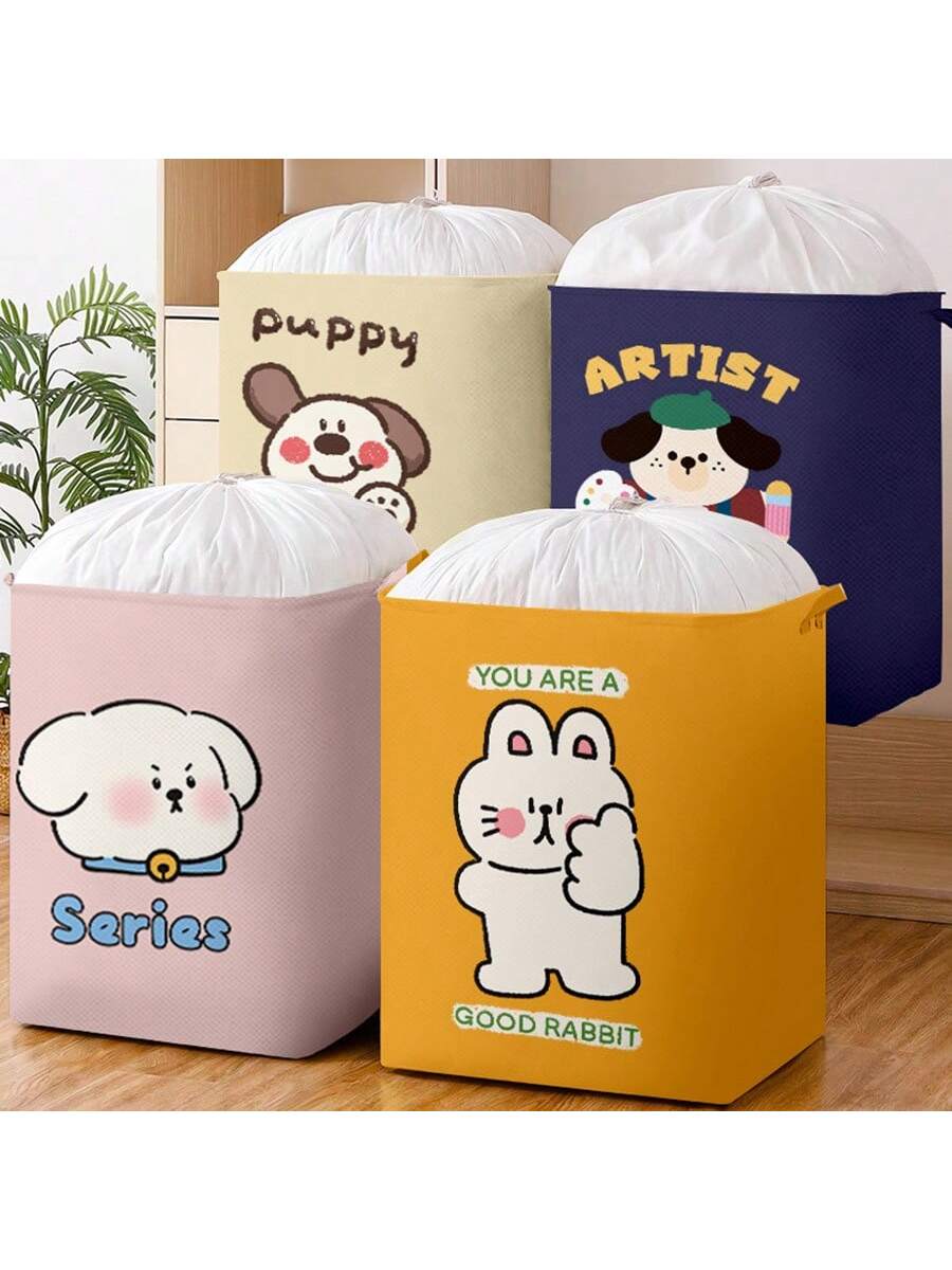 1pc Baby Clothes Storage Basket, Large Capacity Collapsible Dirty Laundry Bins, Household Closet Organizer Box For Living Room, Nursery, Dorm, Moving