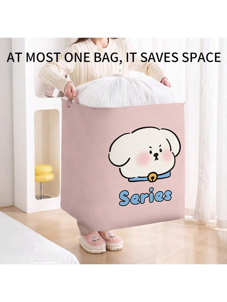 1pc Baby Clothes Storage Basket, Large Capacity Collapsible Dirty Laundry Bins, Household Closet Organizer Box For Living Room, Nursery, Dorm, Moving