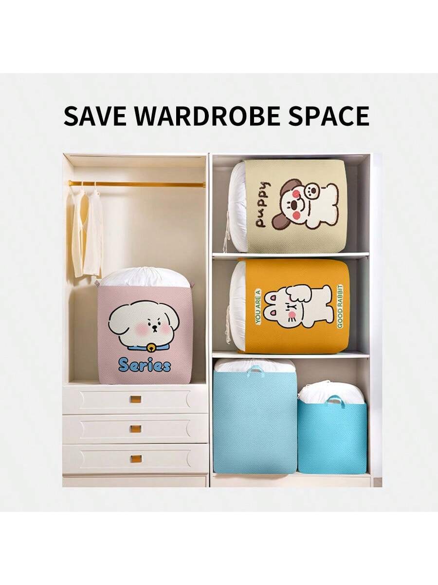 1pc Baby Clothes Storage Basket, Large Capacity Collapsible Dirty Laundry Bins, Household Closet Organizer Box For Living Room, Nursery, Dorm, Moving