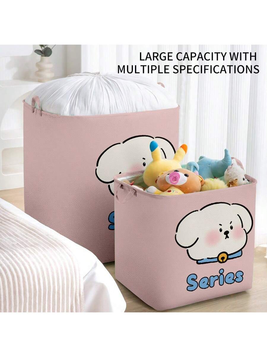 1pc Baby Clothes Storage Basket, Large Capacity Collapsible Dirty Laundry Bins, Household Closet Organizer Box For Living Room, Nursery, Dorm, Moving