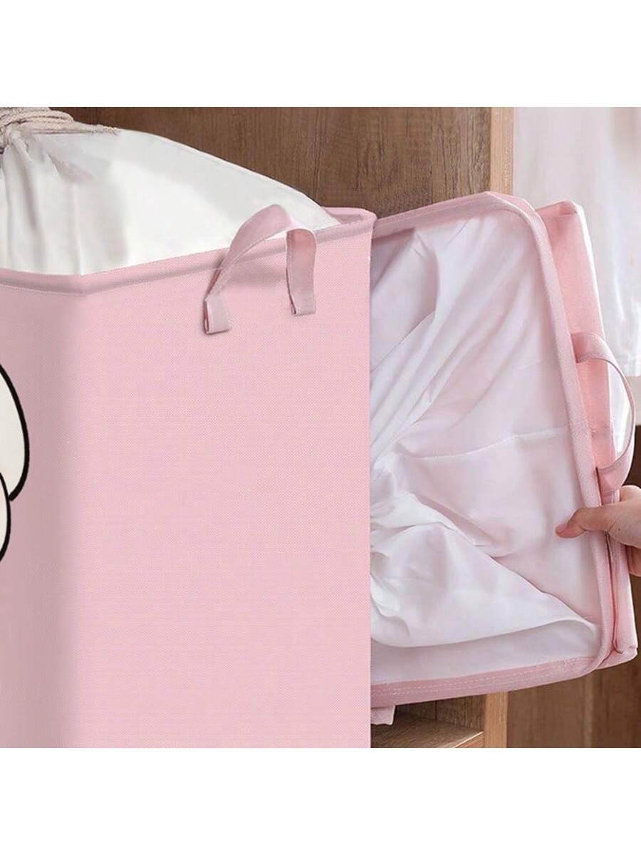1pc Baby Clothes Storage Basket, Large Capacity Collapsible Dirty Laundry Bins, Household Closet Organizer Box For Living Room, Nursery, Dorm, Moving